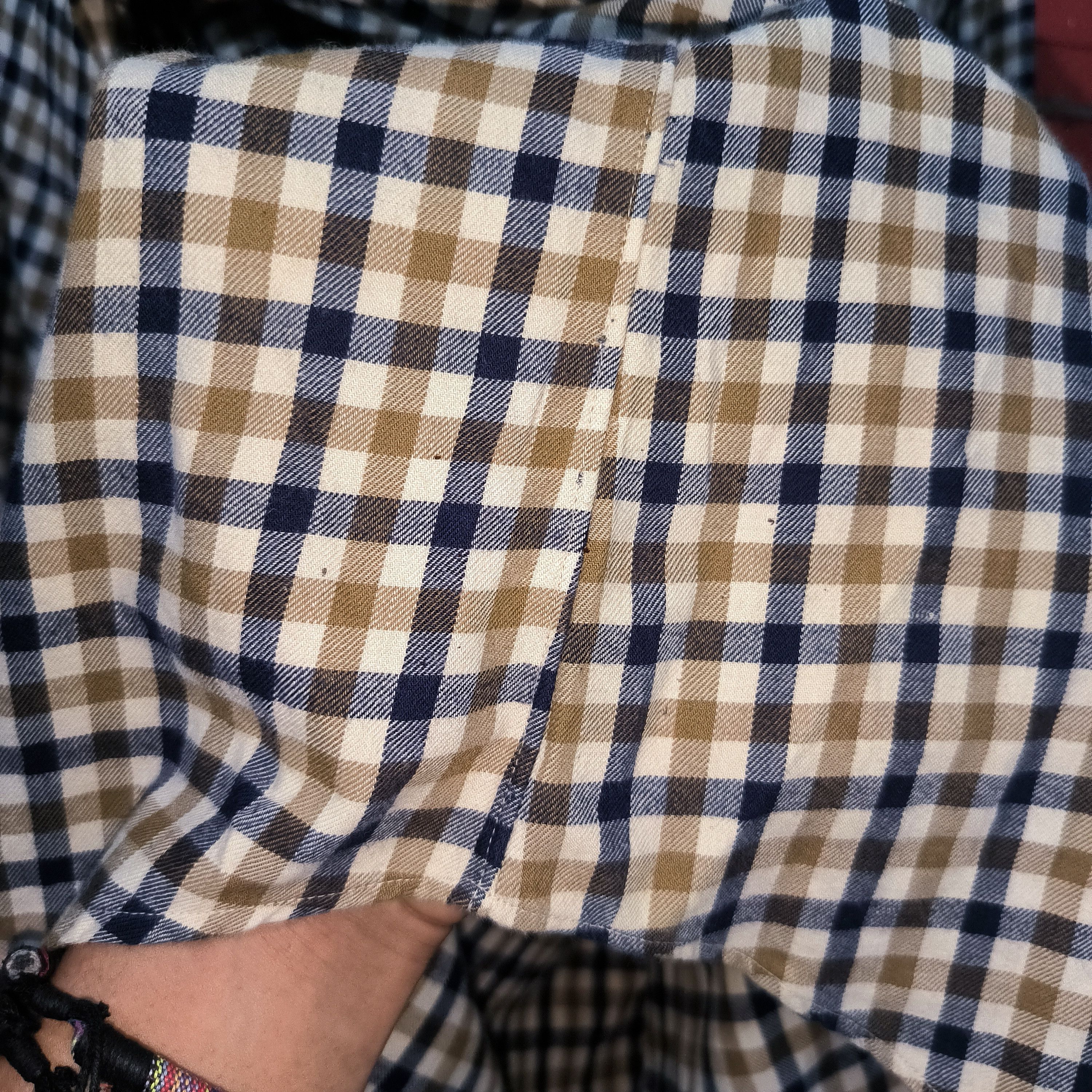 Aquascutum × Vintage Vintage Aquascutum Nova Check Shirts Size US L / EU 52-54 / 3 - 7 Thumbnail