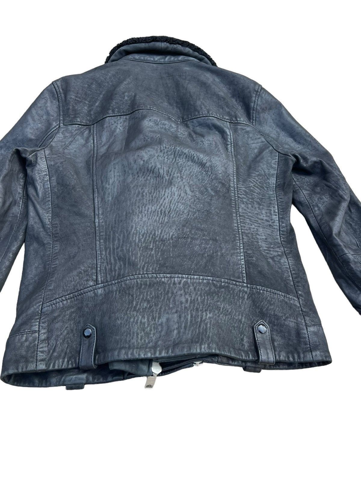 Allsaints AllSaints Shearling Collar Hanoi Leather Biker Jacket Size US S / EU 44-46 / 1 - 20 Thumbnail