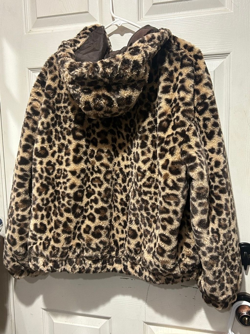 Other Women's Time and Tru Leopard Print Teddy Jacket L Size L / US 10 / IT 46 - 3 Thumbnail