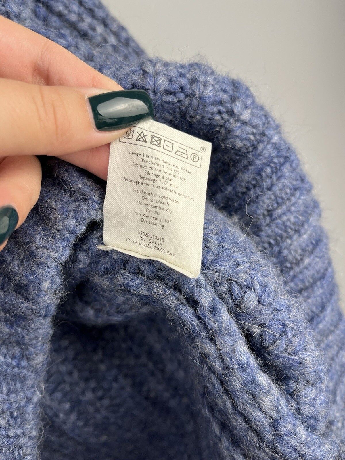 Sezane Sezane Baby Alpaca Cable Knit Oversize Sweater Pullover Size M / US 6-8 / IT 42-44 - 18 Thumbnail