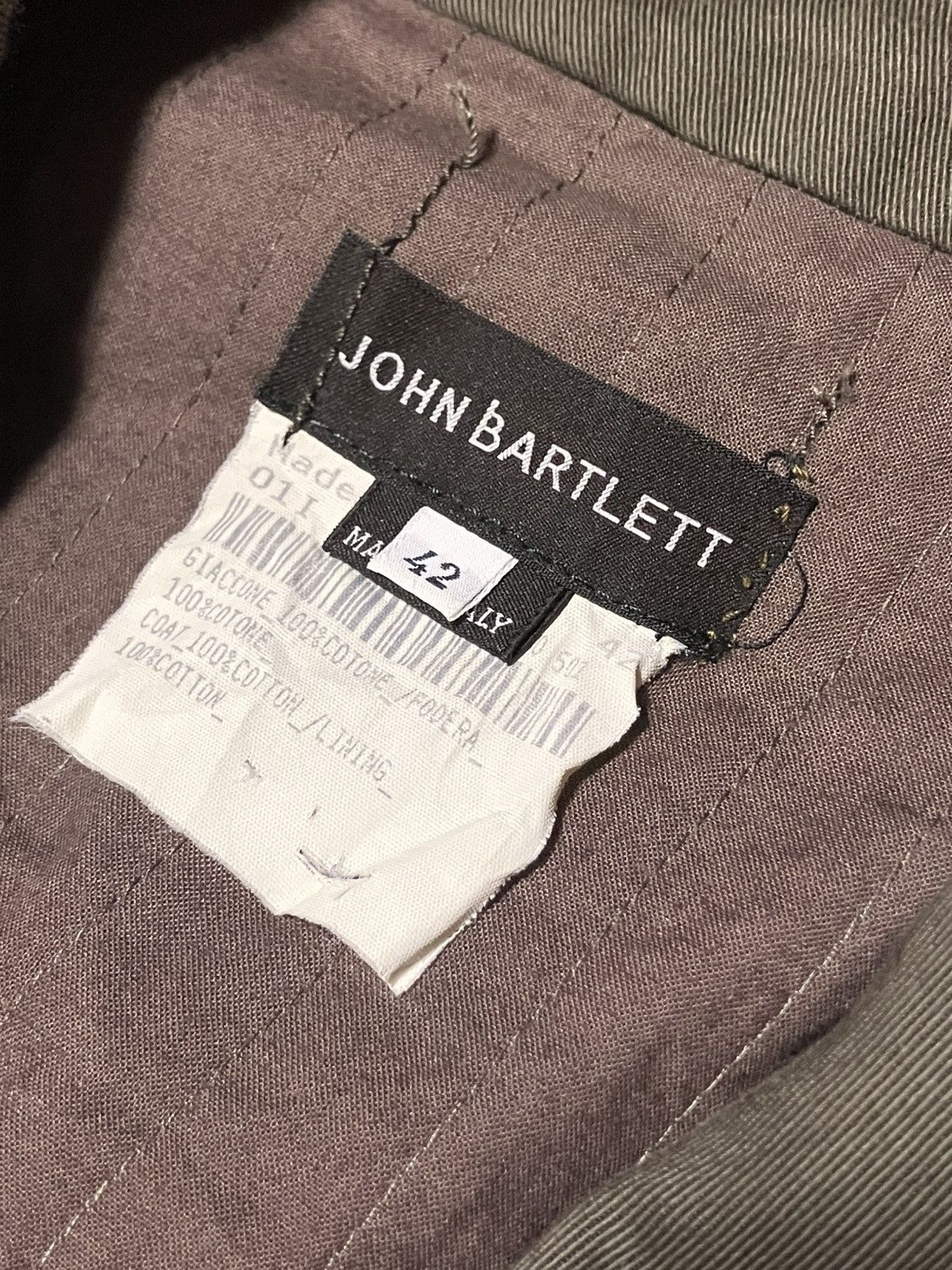 John Bartlett JOHN BARTLETT Double-Breasted Tailored Jacket riri Zip Size 42S - 11 Thumbnail