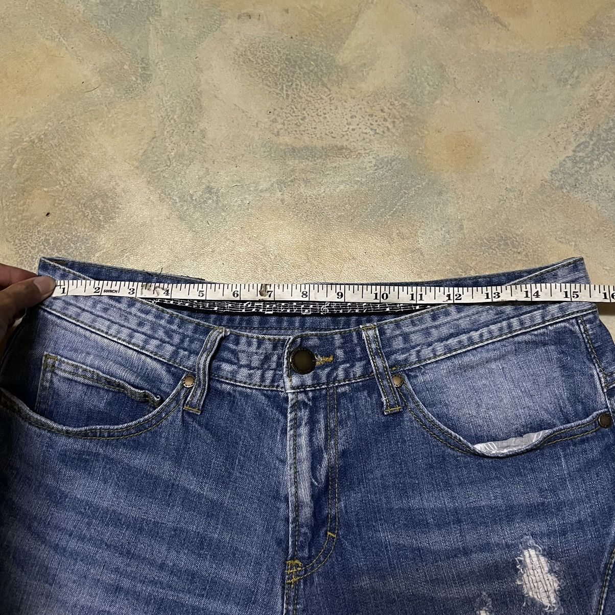 Number (N)ine Number Nine x Loveless Guild Prime Collaboration Denim Jeans Size US 31 - 12 Thumbnail