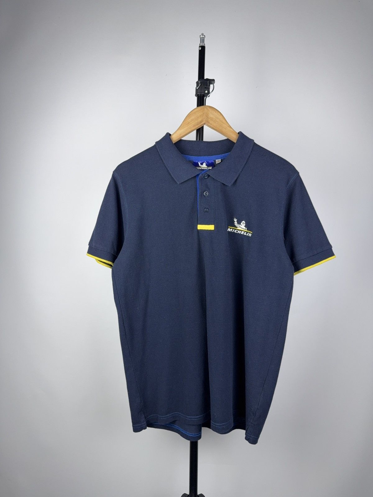 Vintage Vintage 90s Michelin Motorsport Racing Formula One Polos Size US M / EU 48-50 / 2 - 1 Thumbnail