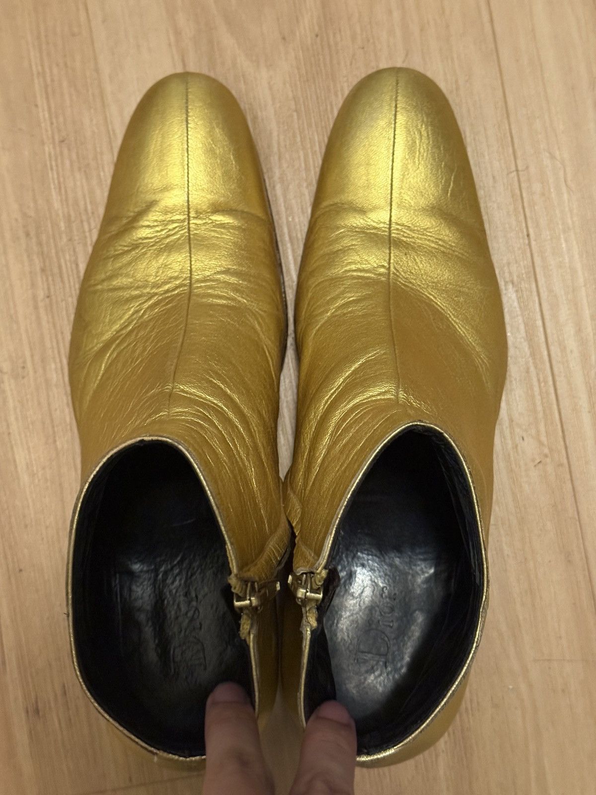 Dior Diorhomme05AW“In The Morning”gold boots Size US 7.5 / EU 40-41 - 1 Thumbnail