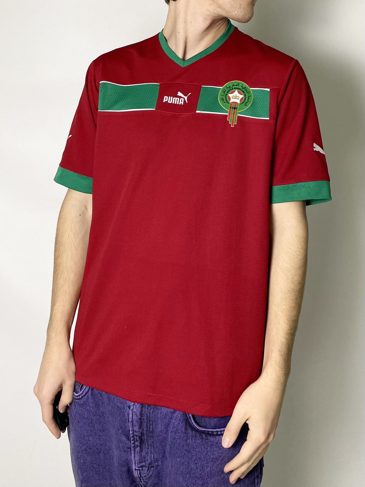 Puma Puma Vintage ⚽️ Maroco footbal jersey tee shirt tee Size US XXL / EU 58 / 5 - 4 Thumbnail