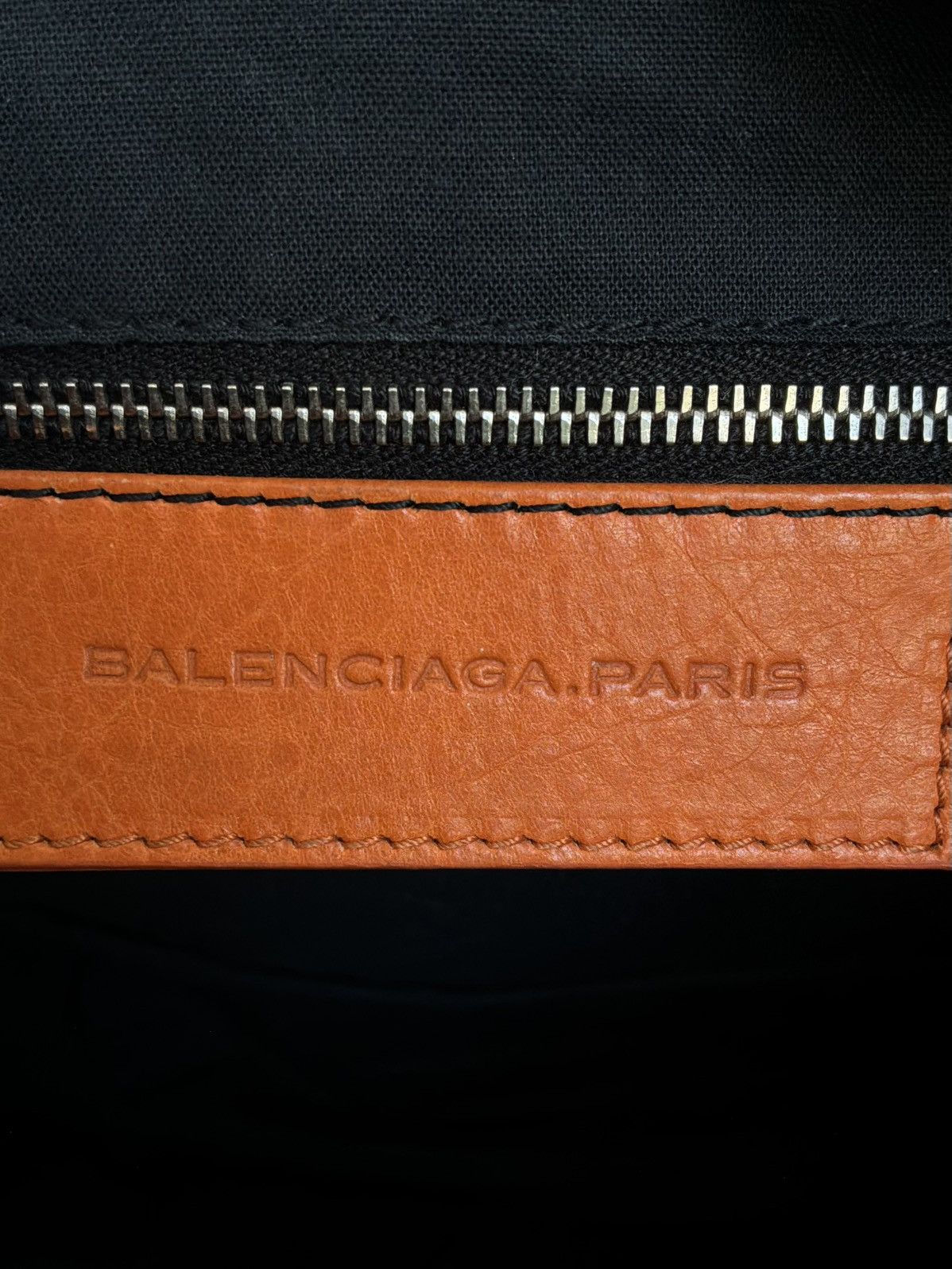 Balenciaga - Motorcyle Town - Orange Lambskin Crossbody Bag