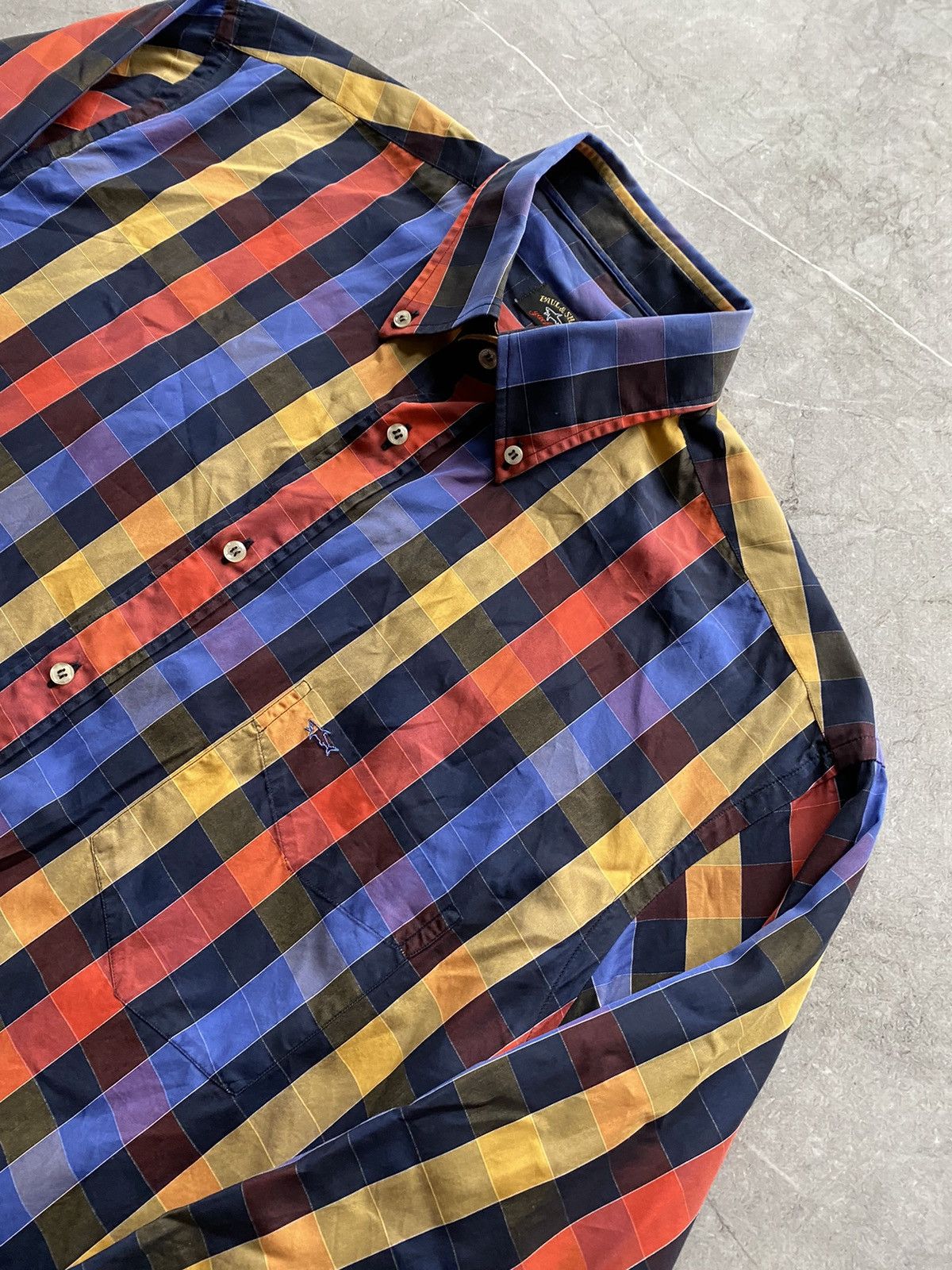Paul & Shark Paul & Shark Yachting Geometric Shirt Button Made in Italy Size US XL / EU 56 / 4 - 4 Thumbnail