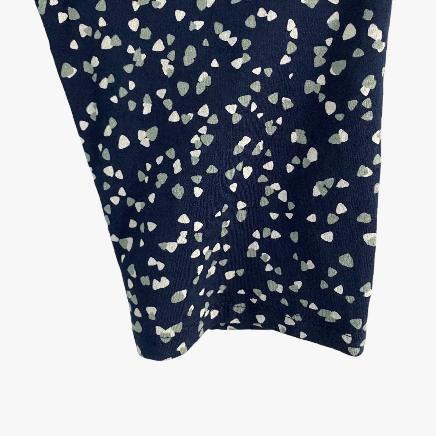 J. Jill VINTAGE J.Jill Wearever Collection Printed Tunic Blouse Navy Blue Women's Medium 3/4 Sleeve Classic Travel Workwear Size M / US 6-8 / IT 42-44 - 7 Thumbnail