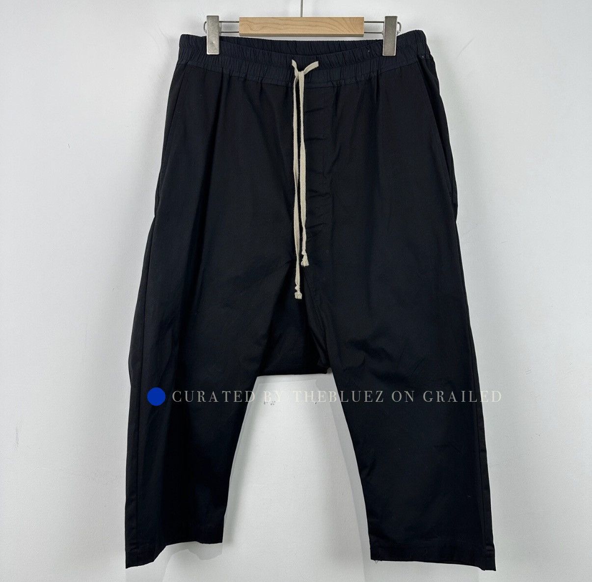 Rick Owens Low-Crotch Black Casual Pants Size US 34 / EU 50 - 1 Thumbnail