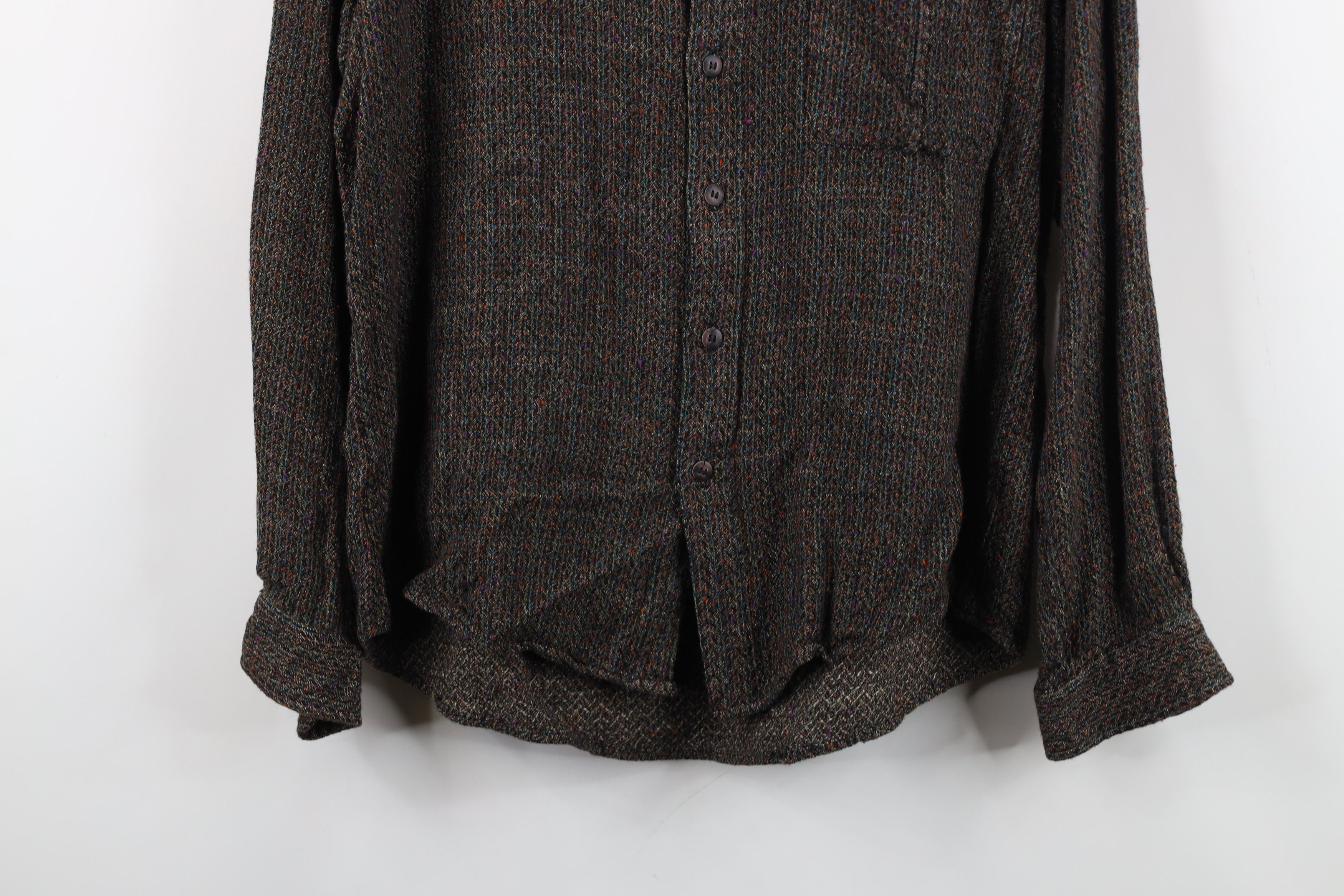Vintage Vintage 90s Streetwear Knit Heavyweight Button Shirt USA Size US M / EU 48-50 / 2 - 3 Thumbnail