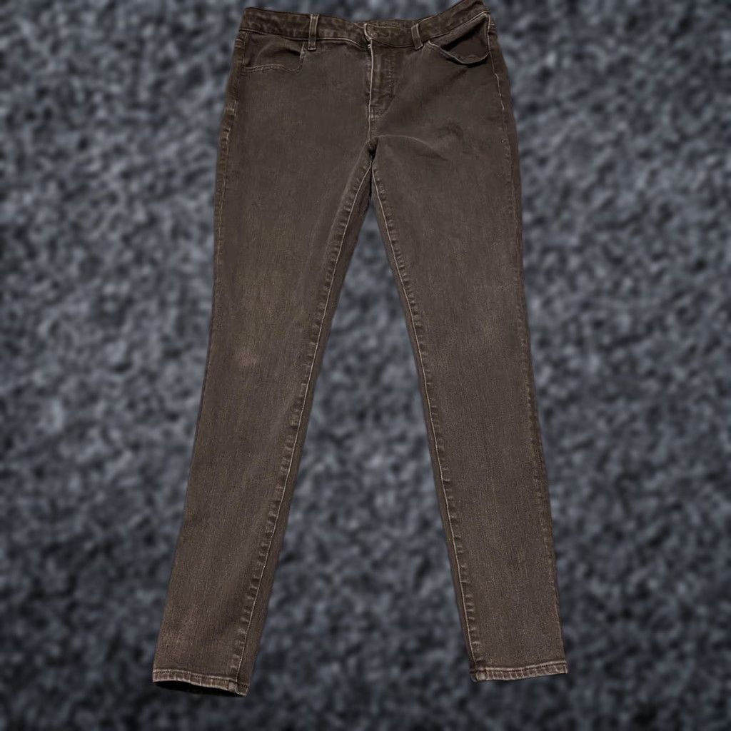 American Eagle Outfitters VINTAGE American Eagle Outfitters Jeans Womens 14 31x29.5 Black Denim High Rise Skinny Leg Size 36" / US 14 / IT 50 - 1 Thumbnail