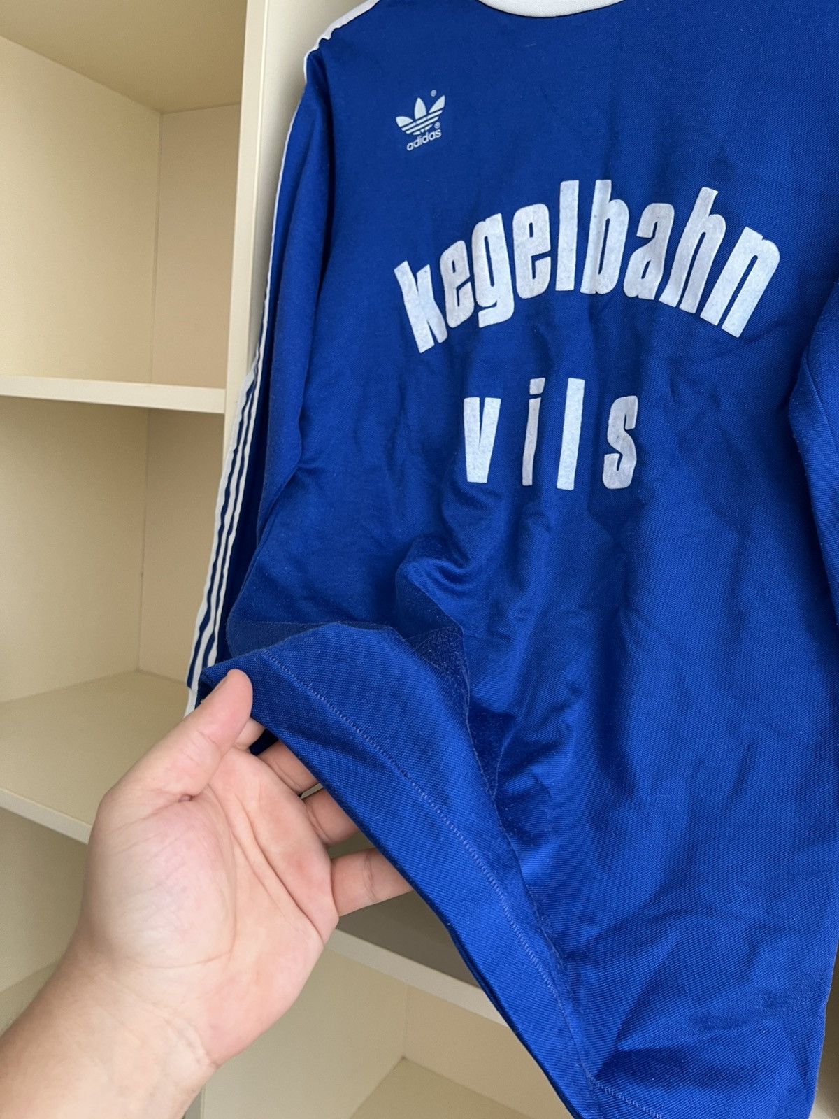Adidas Vintage 80s Adidas Erima Long Sleeve Mede in West Germany Size US S / EU 44-46 / 1 - 12 Thumbnail