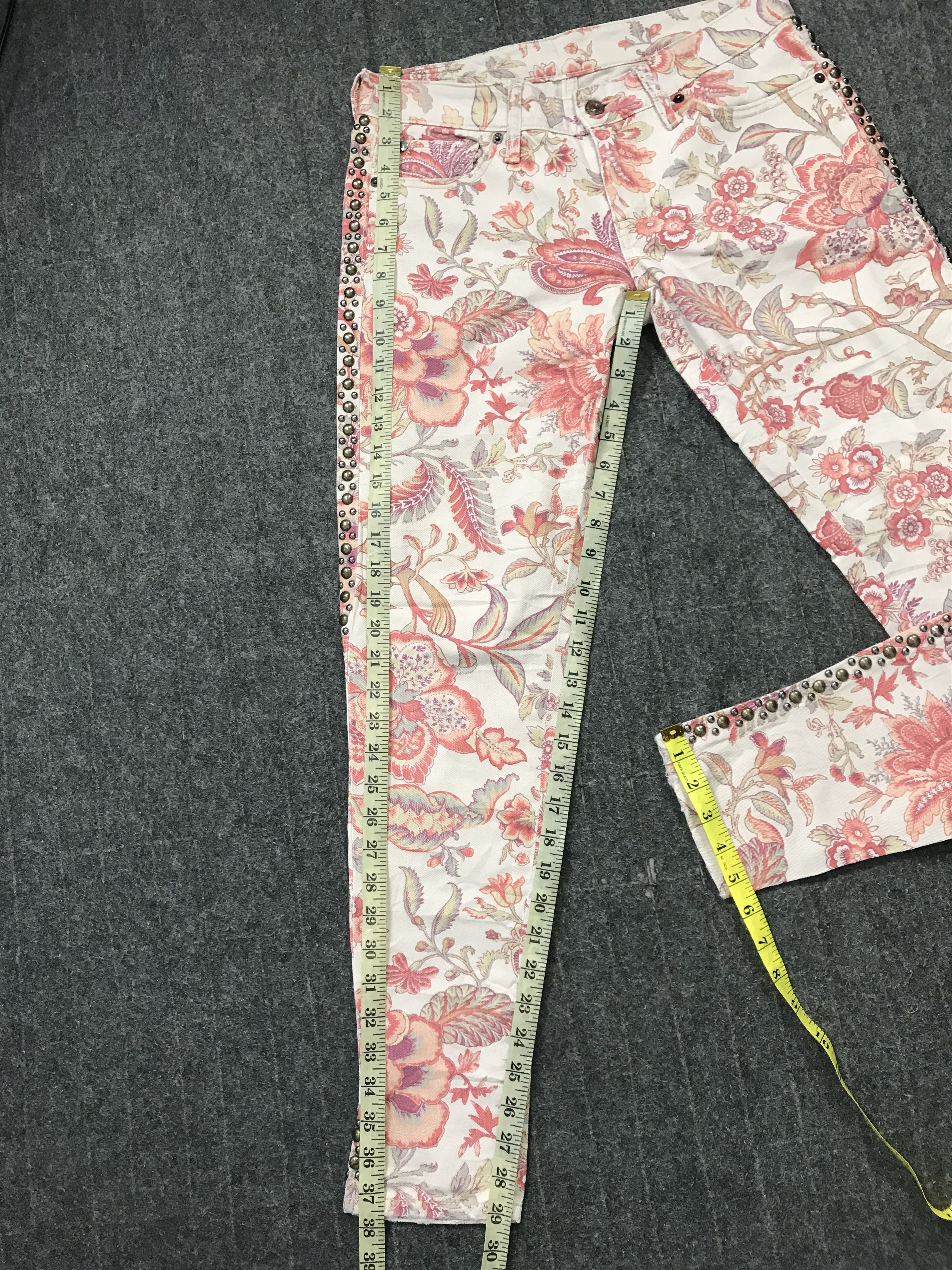 Ralph Lauren Ralph Lauren Denim Pant Paisley Art All Over Printed Size 29" - 12 Thumbnail