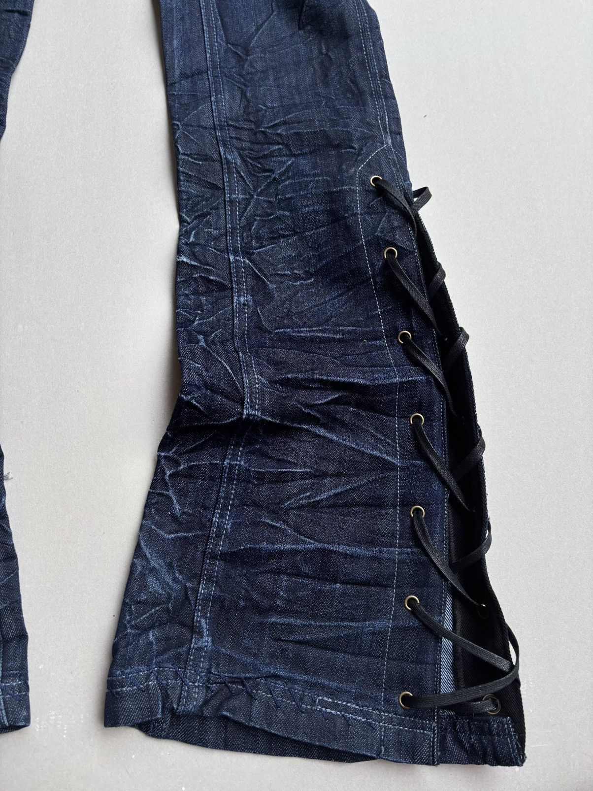 Japanese Brand Antik lace up flare jeans Size US 26 / EU 42 - 7 Thumbnail