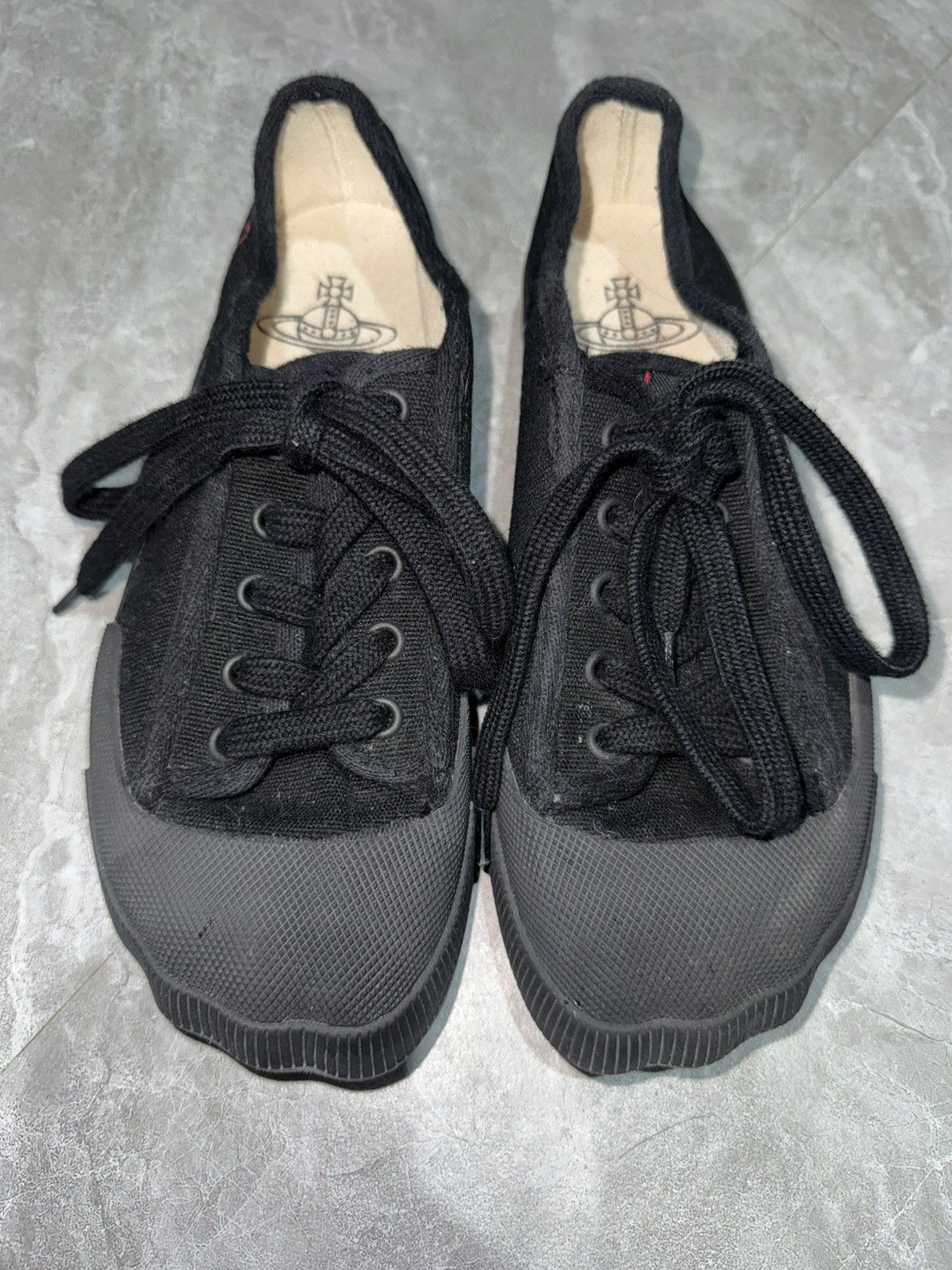 Vivienne Westwood Vivienne Westwood Canvas Sneakers Size US 5 / EU 37 - 1 Thumbnail