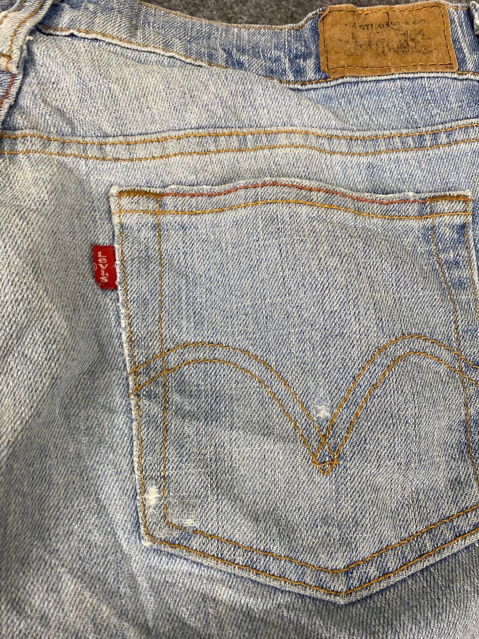 Levi's vintage levis 505 straight leg distressed denim Size US 31 - 7 Thumbnail
