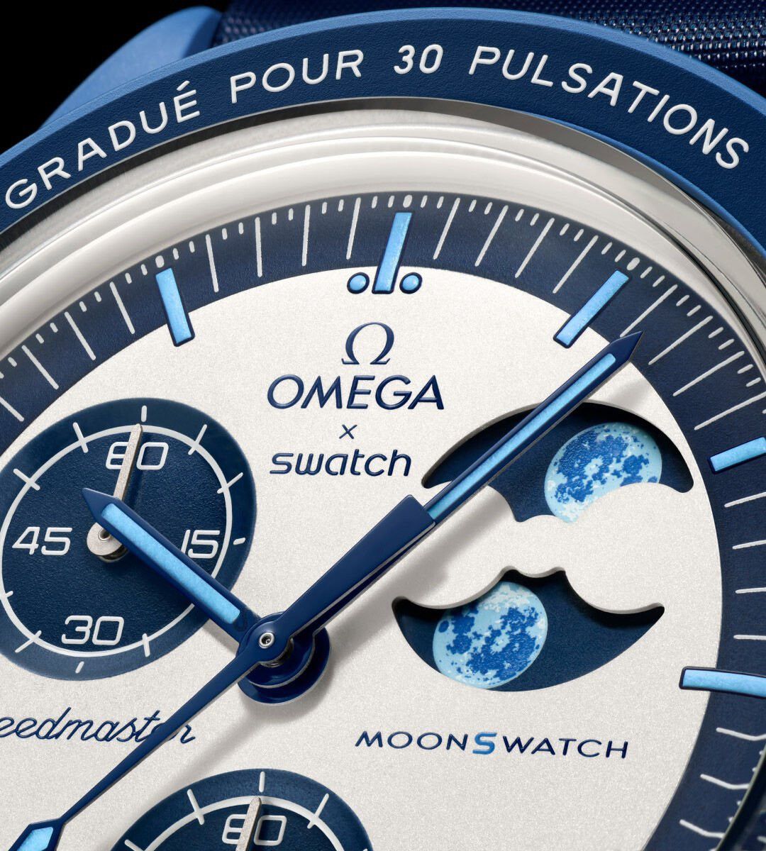 Swatch MISSION TO THE SUPER BLUE MOONPHASE SO33N700 Size ONE SIZE - 3 Thumbnail