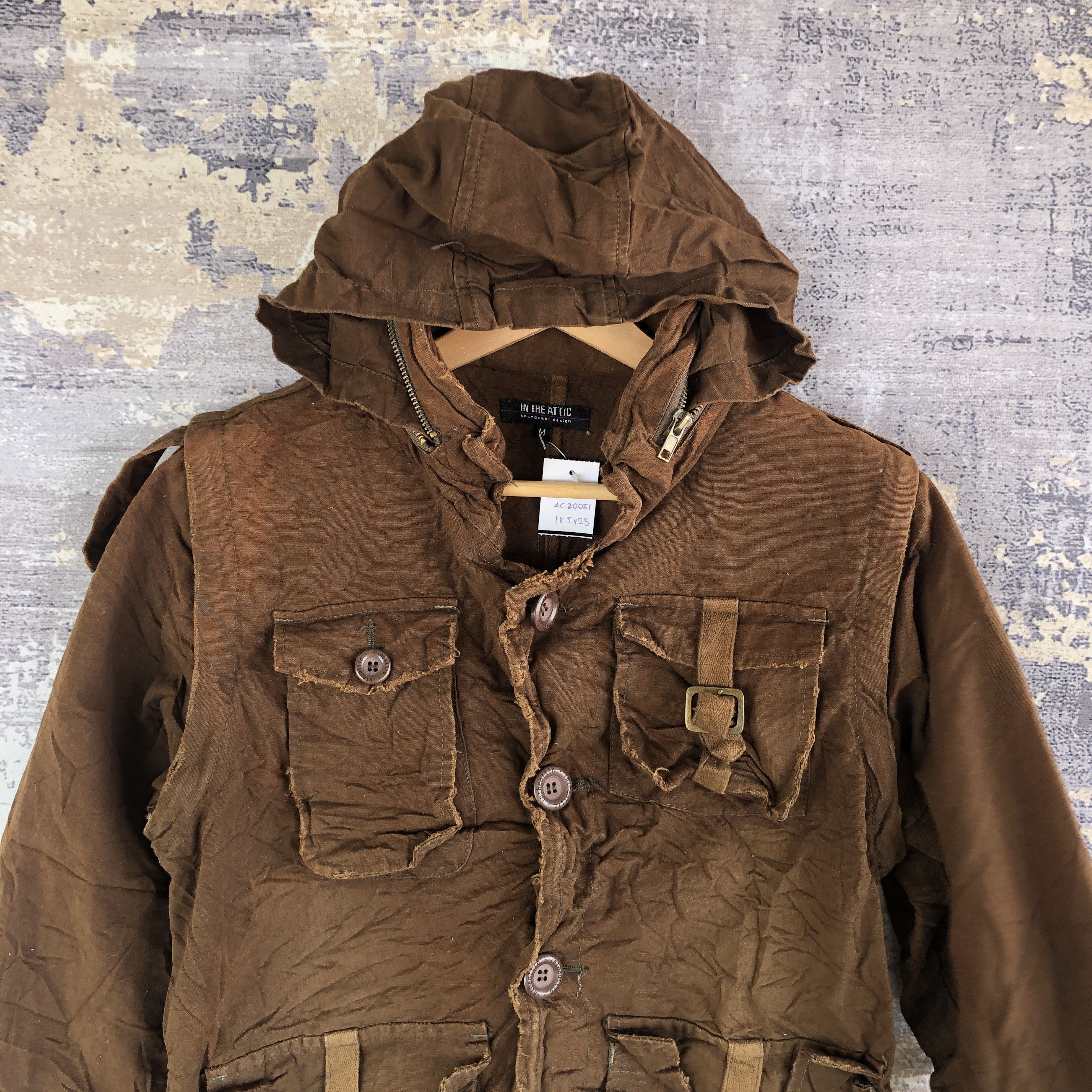 Japanese Brand × Vintage In The Attic Hood Jackets Japanese Multi Pocket Bondage Size US S / EU 44-46 / 1 - 3 Thumbnail