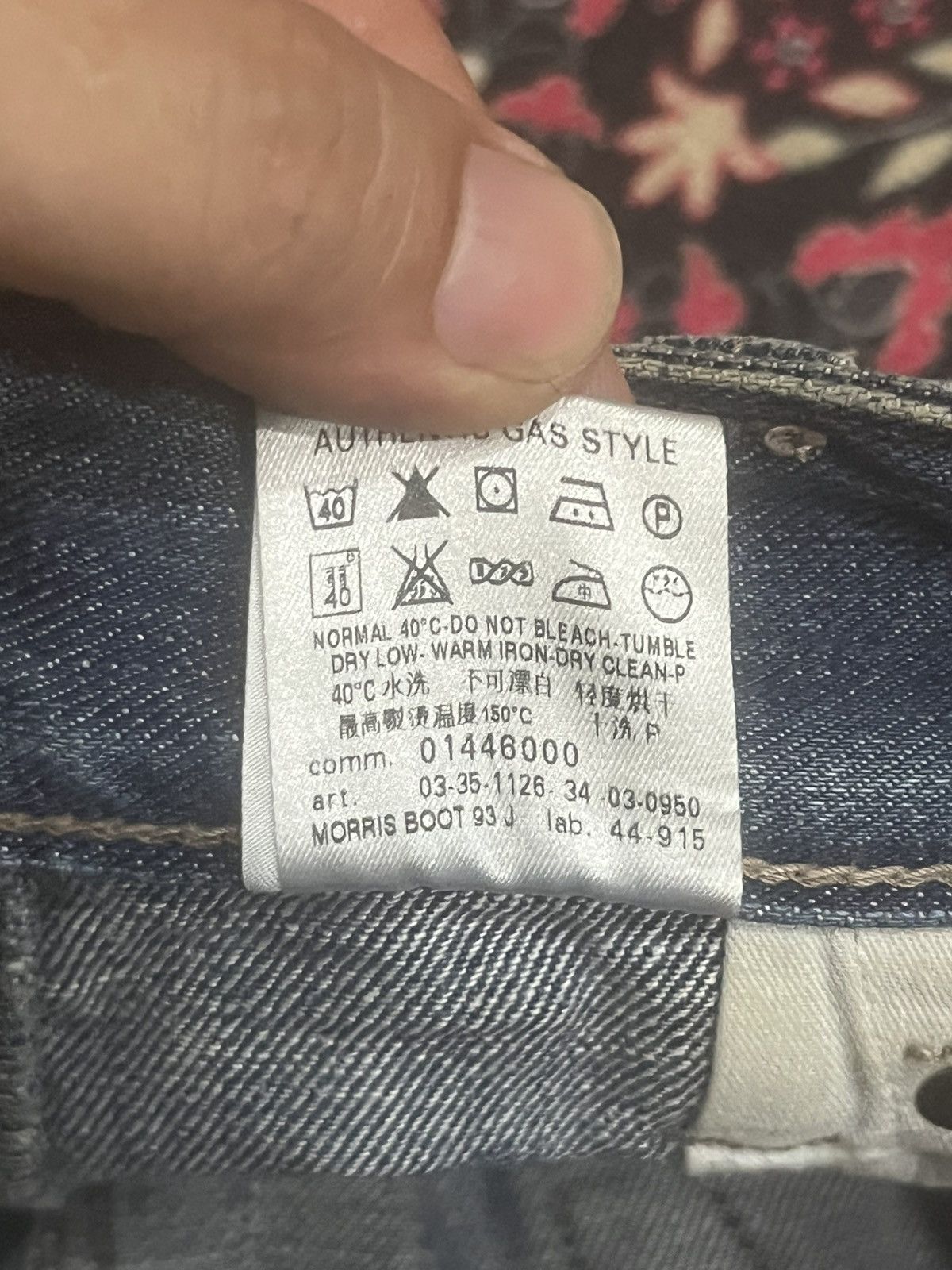 GAS Vintage GAS Blue Faded Washed Straight Leg Jeans Size US 32 / EU 48 - 19 Thumbnail