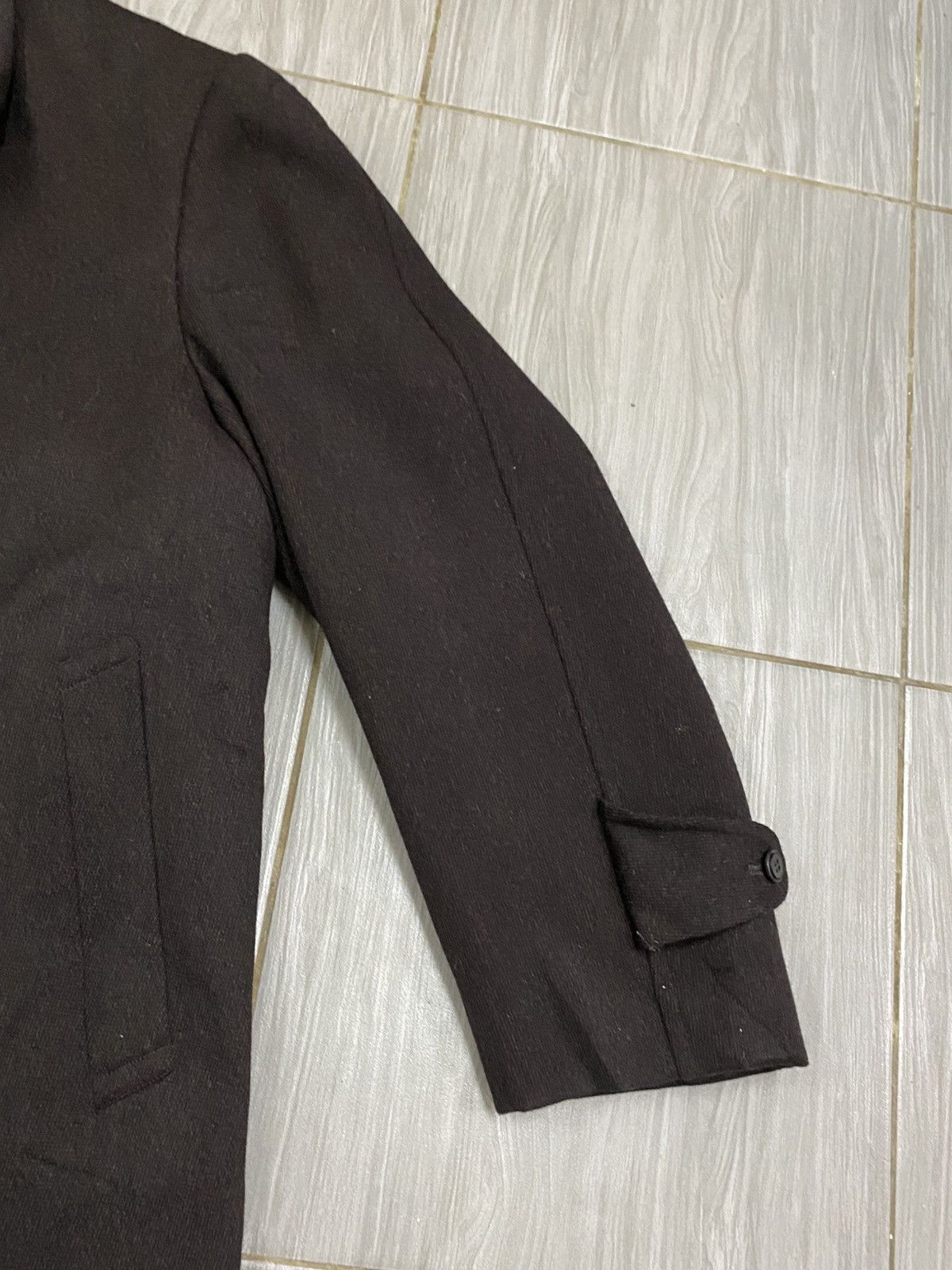 Yohji Yamamoto Tailor Yamamoto Japan Vintage Black Wool OverCoat 90s Size US M / EU 48-50 / 2 - 5 Thumbnail