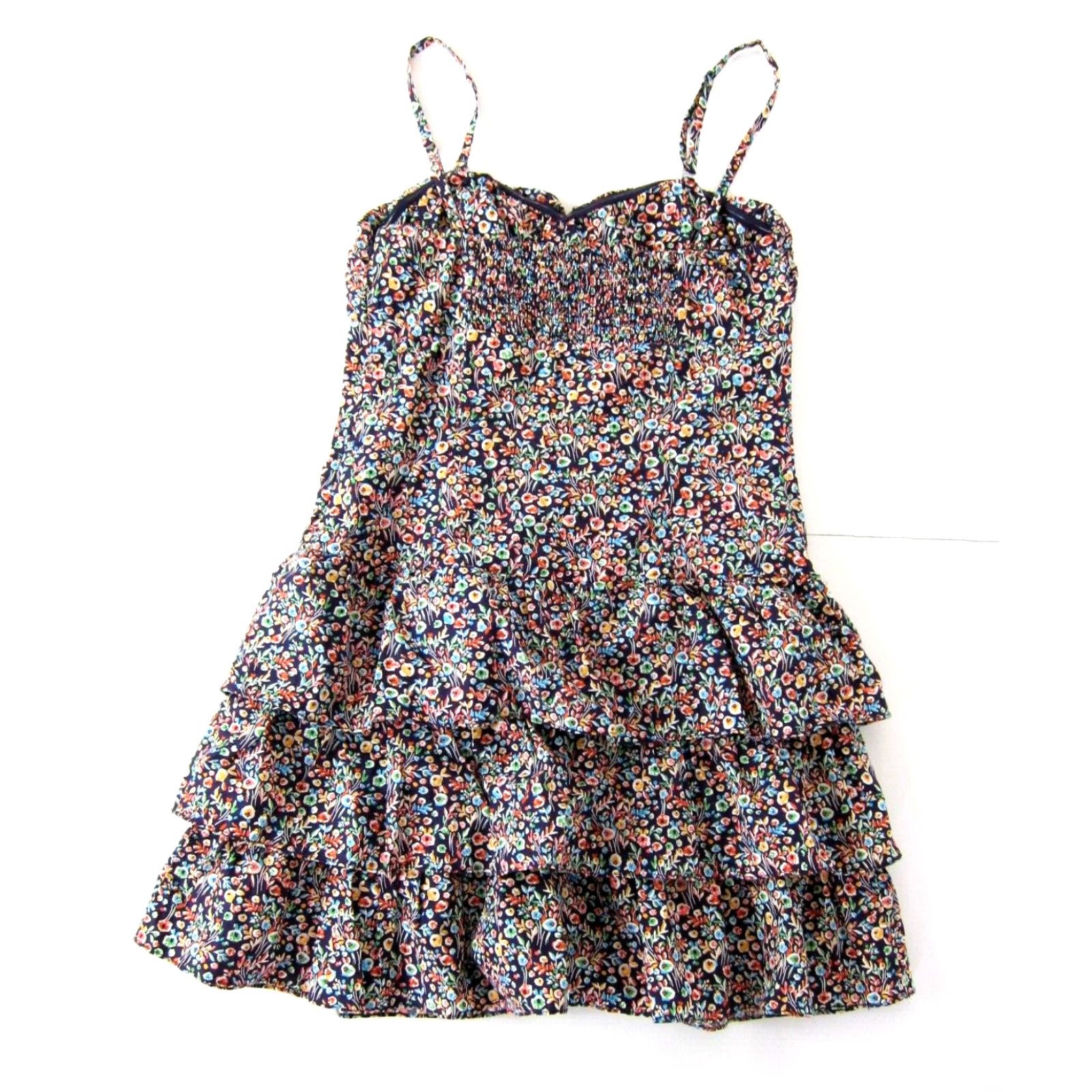 Express Express Floral Cotton Spaghetti Strap Tank Dress M Size M / US 6-8 / IT 42-44 - 2 Thumbnail