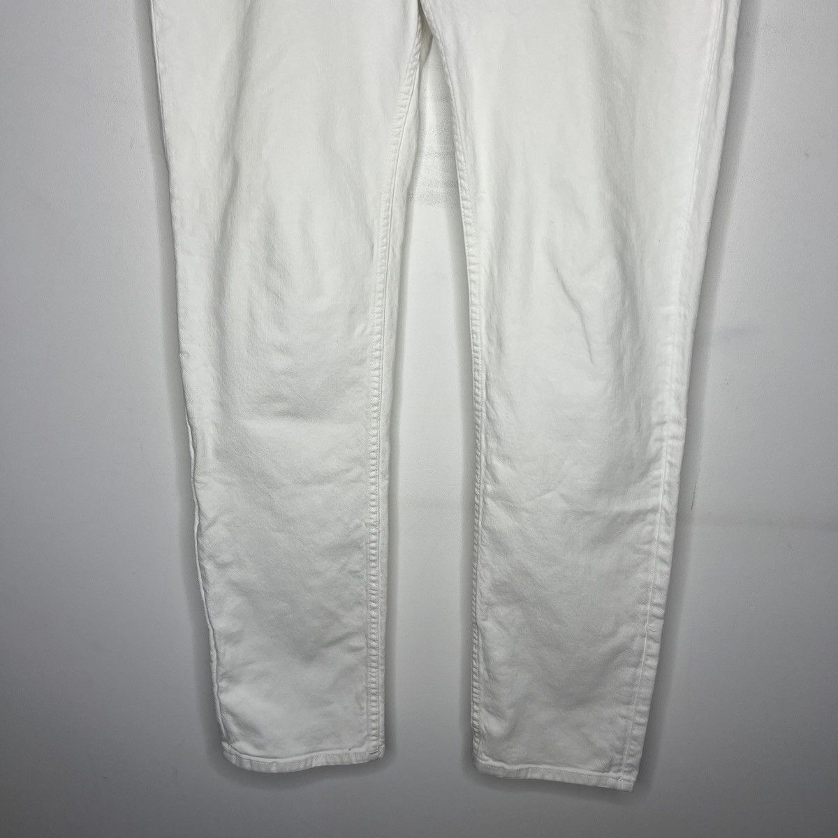 Acne Studios × Designer Acne Studios Ace White Jeans Straight Leg Mens 34x32 Size US 34 / EU 50 - 5 Thumbnail