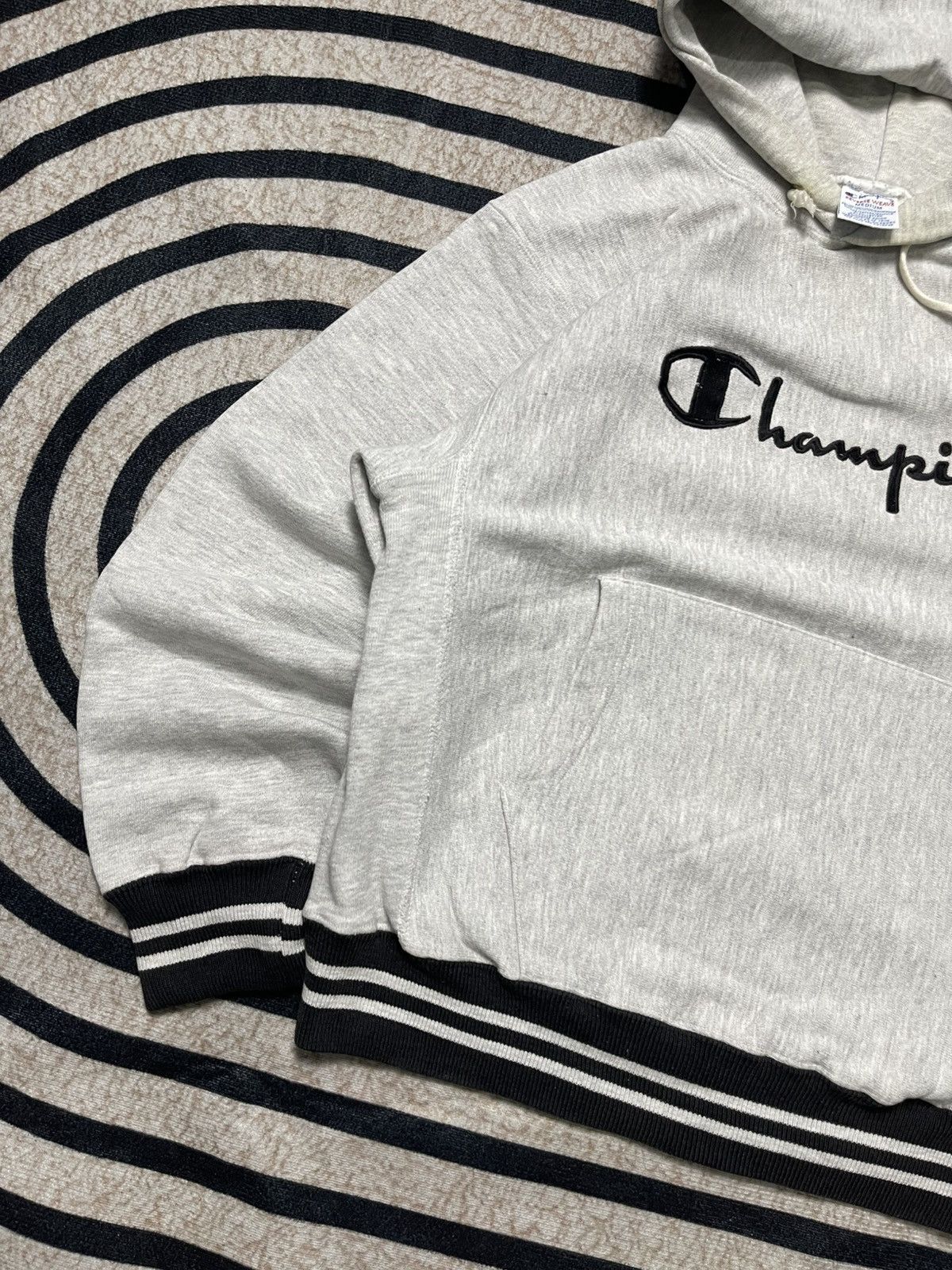 Champion 90s CHAMPION REVERSE WEAVE SPELLOUT HOODIE Size US M / EU 48-50 / 2 - 3 Thumbnail