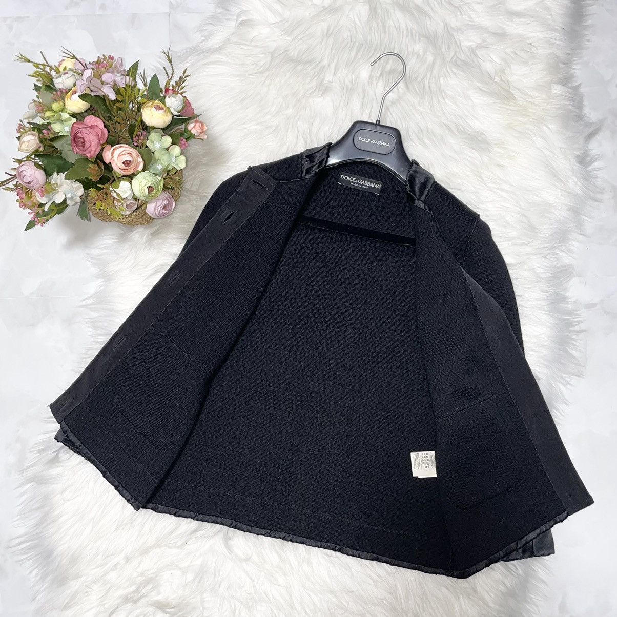 Dolce & Gabbana Dolce & Gabbana Smoke Piping No Collar Jacket 38 Black Size XS / US 0-2 / IT 36-38 - 11 Thumbnail