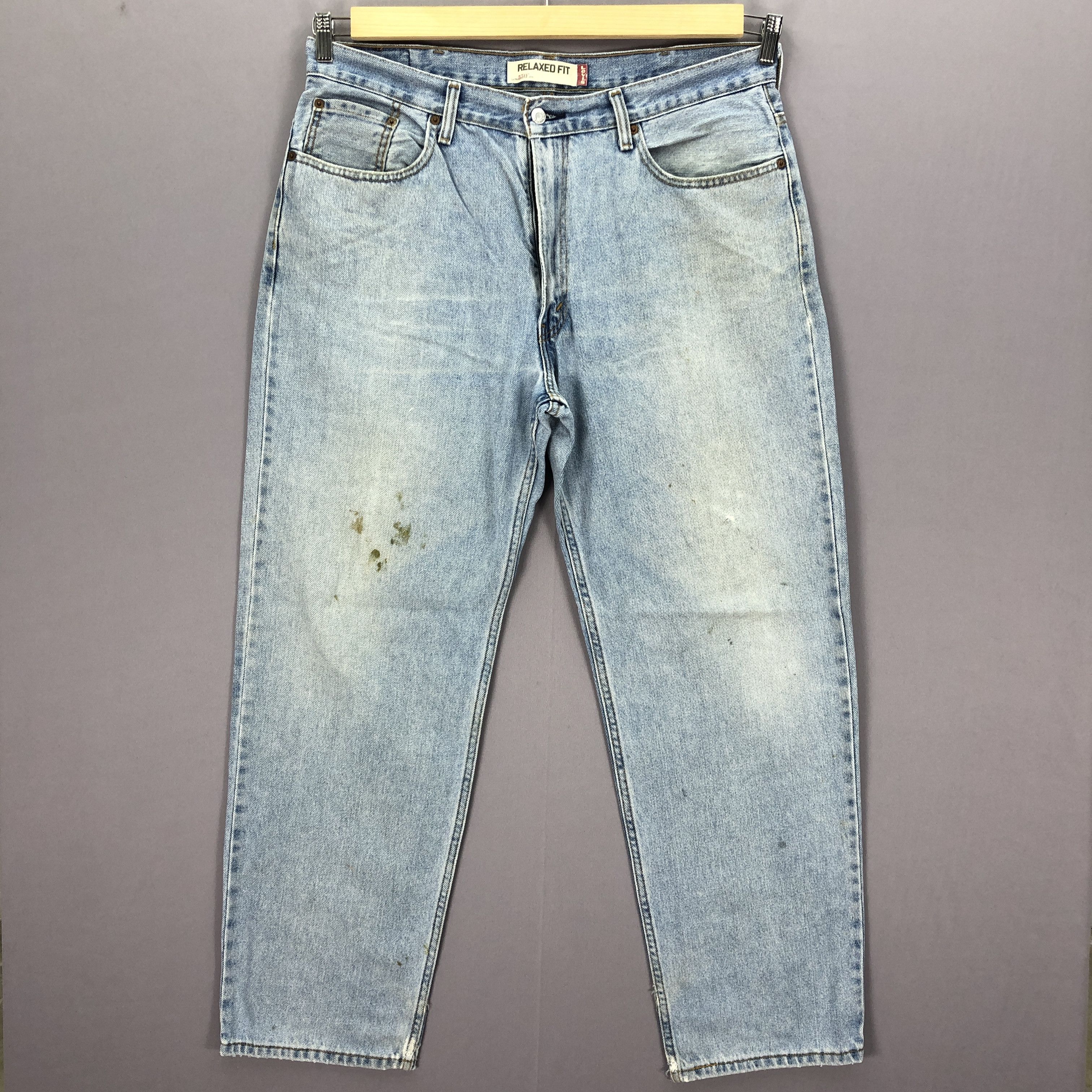 Levi's Vintage Y2K Levis 550 Baggy Light Wash Faded Jeans Denim Size US 36 / EU 52 - 1 Thumbnail