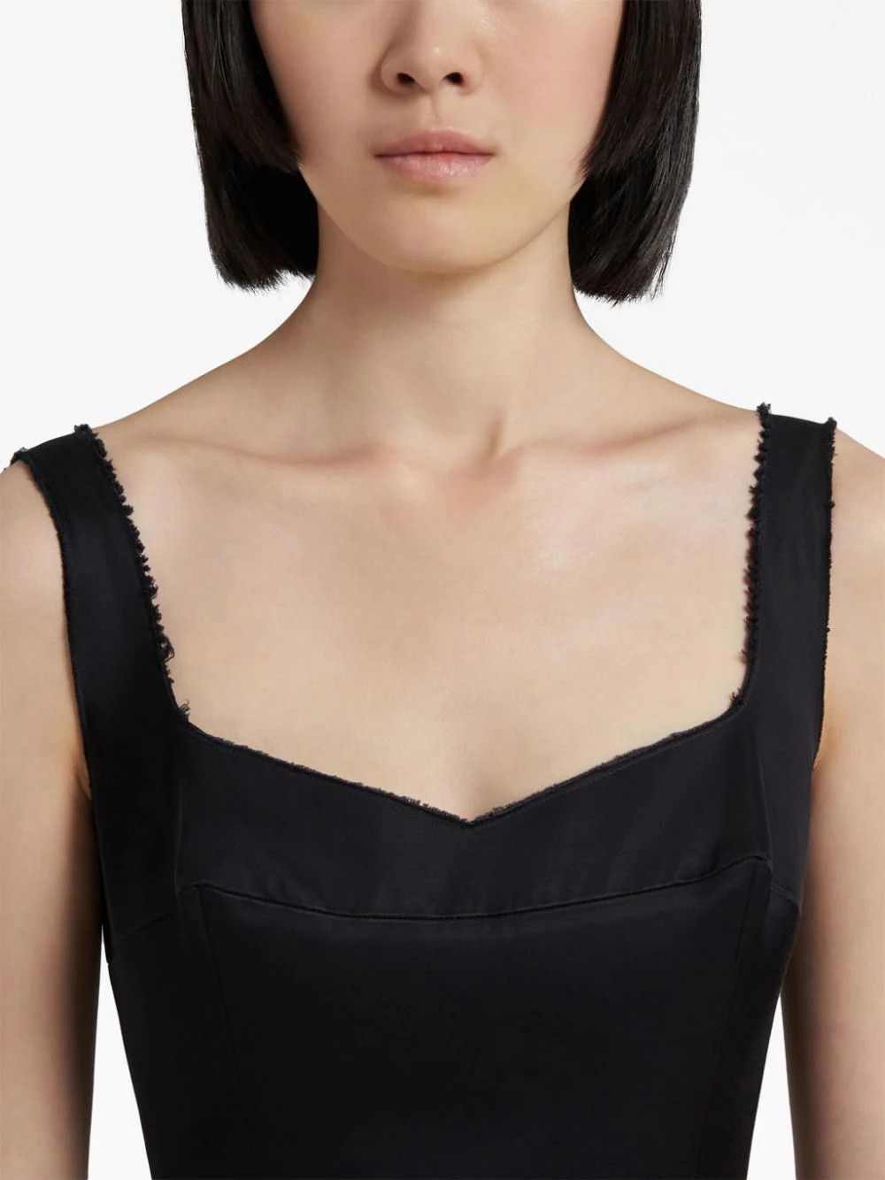 Marni o1w1db10824 Sleeveless Midi Dress in Black Size M / US 6-8 / IT 42-44 - 4 Thumbnail
