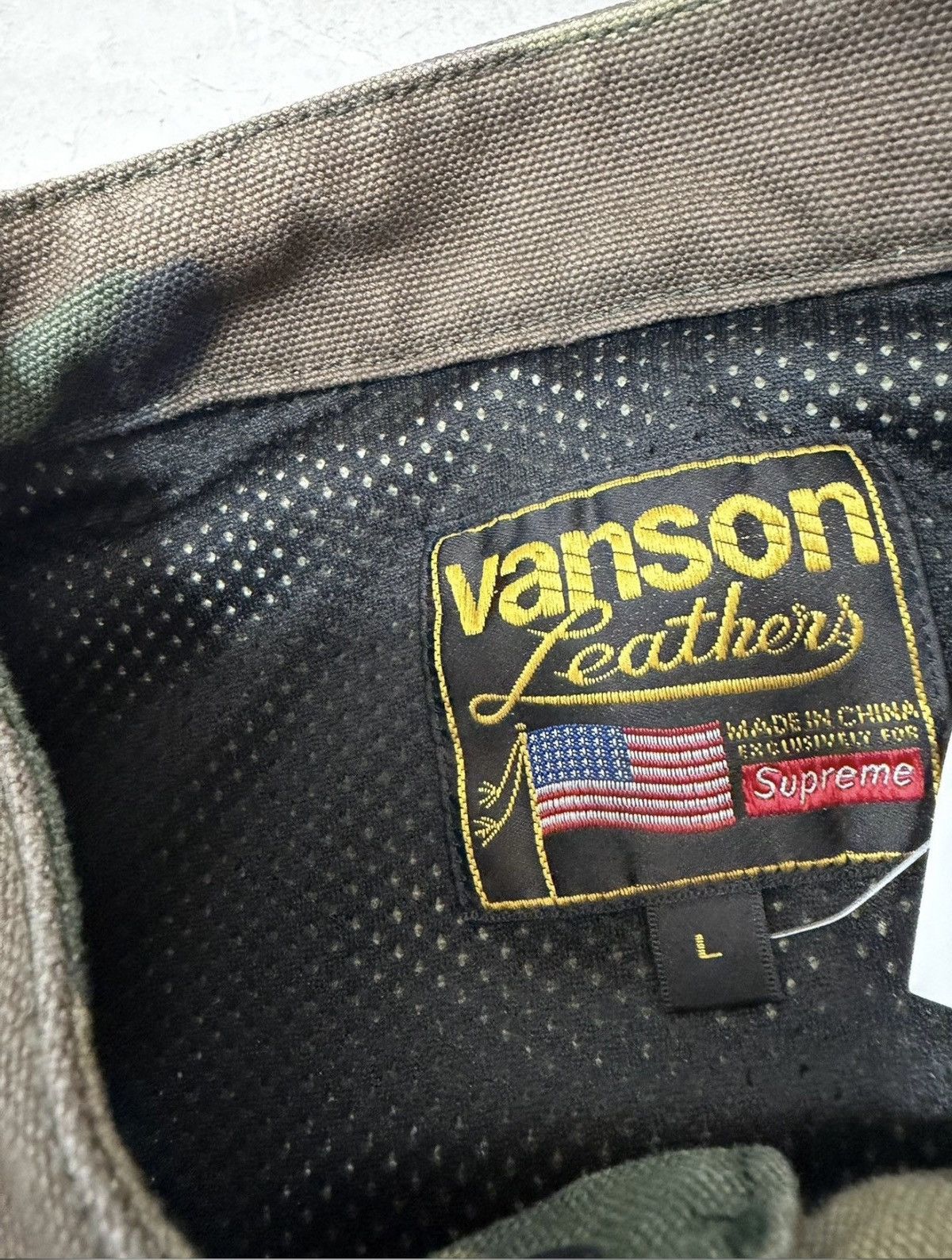 Supreme Supreme Vanson Camo Biker Jacket Size US L / EU 52-54 / 3 - 3 Thumbnail