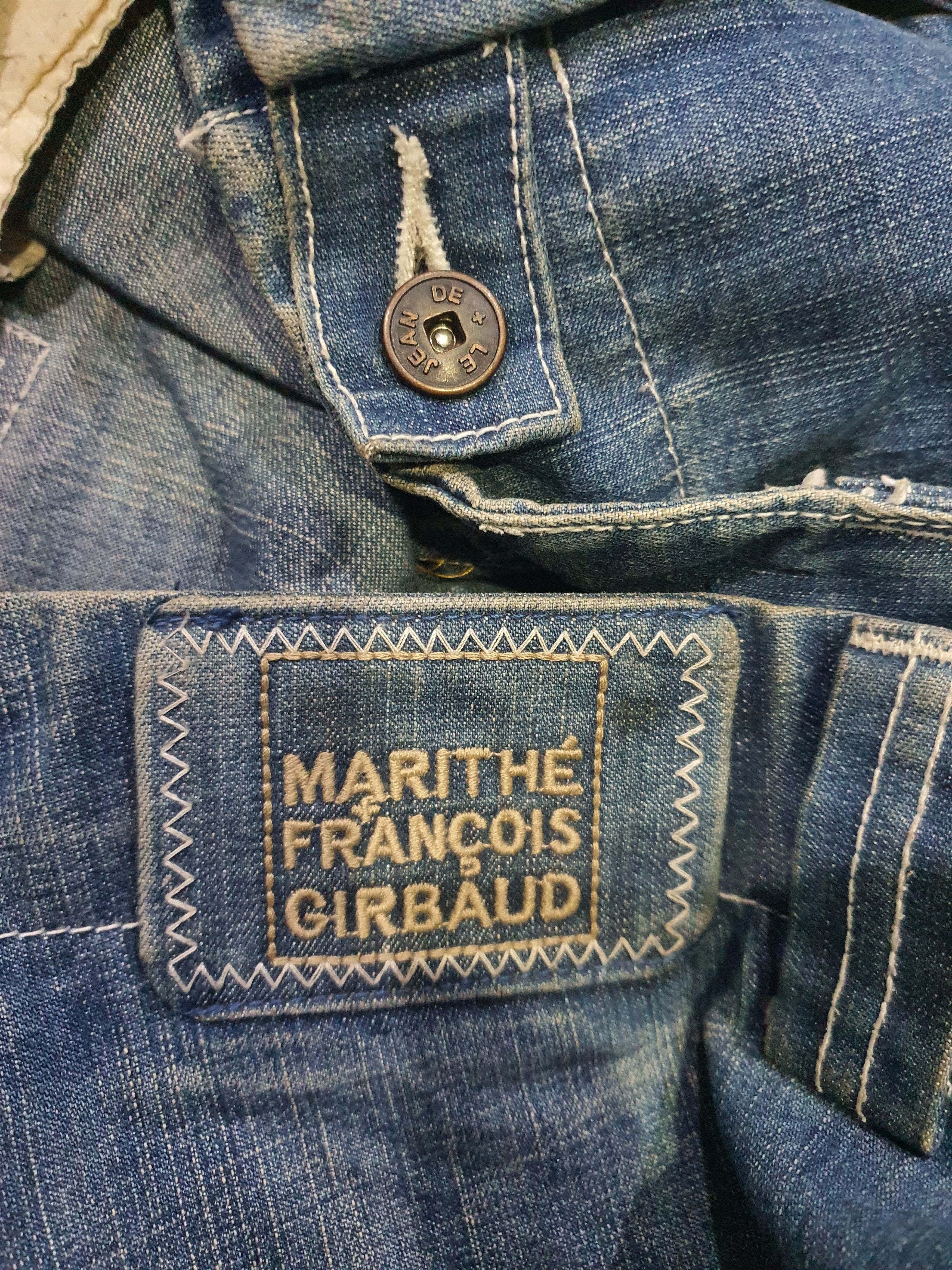 Marithe + Francois Girbaud × Vintage 90s MARITHE FRANCOIS GIRBAUD Wide Leg Baggy Blue Denim Jeans Size US 36 / EU 52 - 5 Thumbnail
