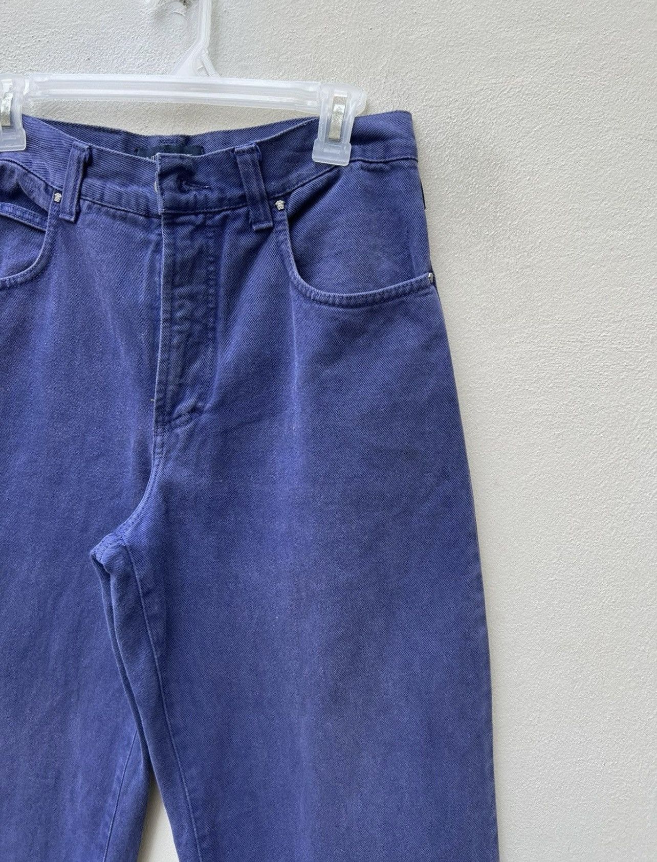 Versace Jeans Couture Vintage Versace Jeans Couture sun Faded Indigo Denim Baggy Size US 29 - 12 Thumbnail
