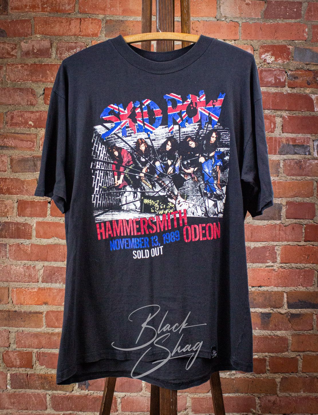 Vintage Skid Row Hammersmith Concert T Shirt 1989