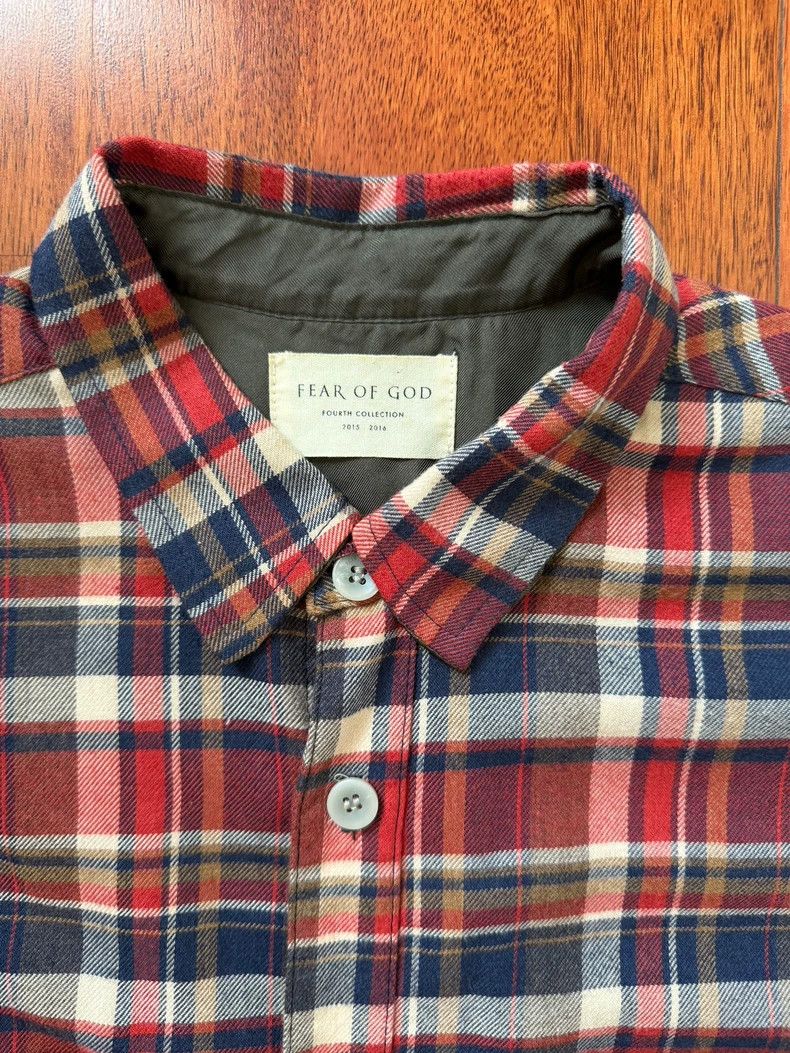 Fear of God Fear of God Blue and red main line shoulder shirt Size US M / EU 48-50 / 2 - 2 Thumbnail