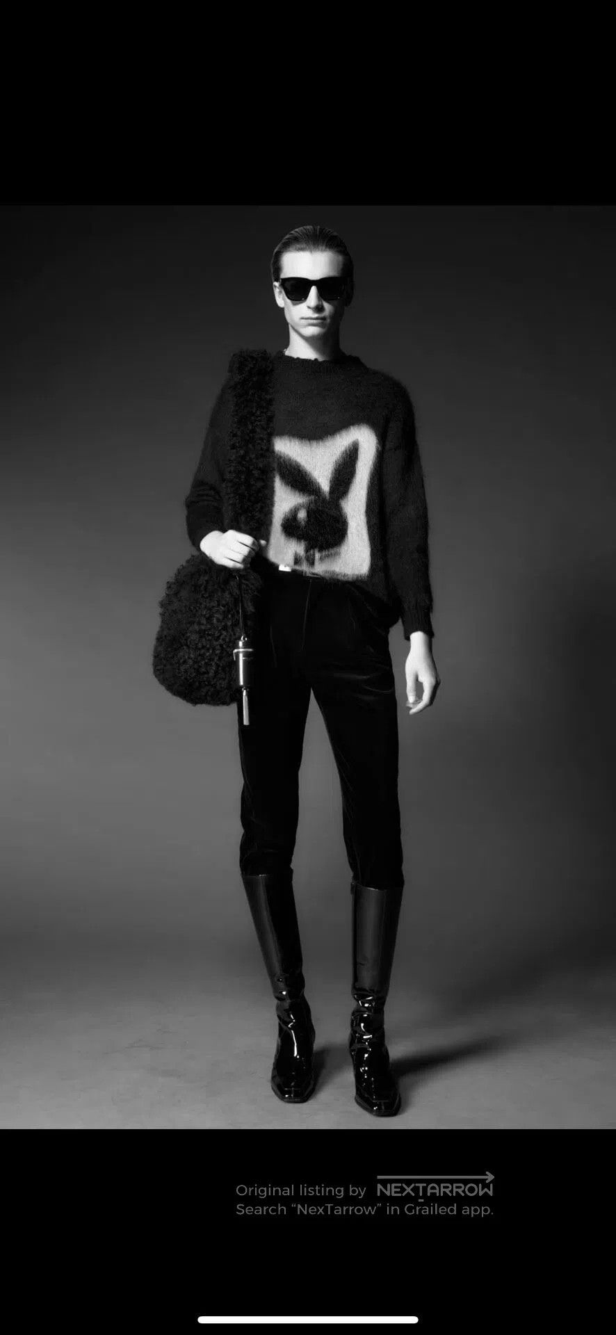 Saint Laurent Paris Saint Laurent Paris Poster walk show slim velvet suit pant Size US 30 / EU 46 - 5 Thumbnail