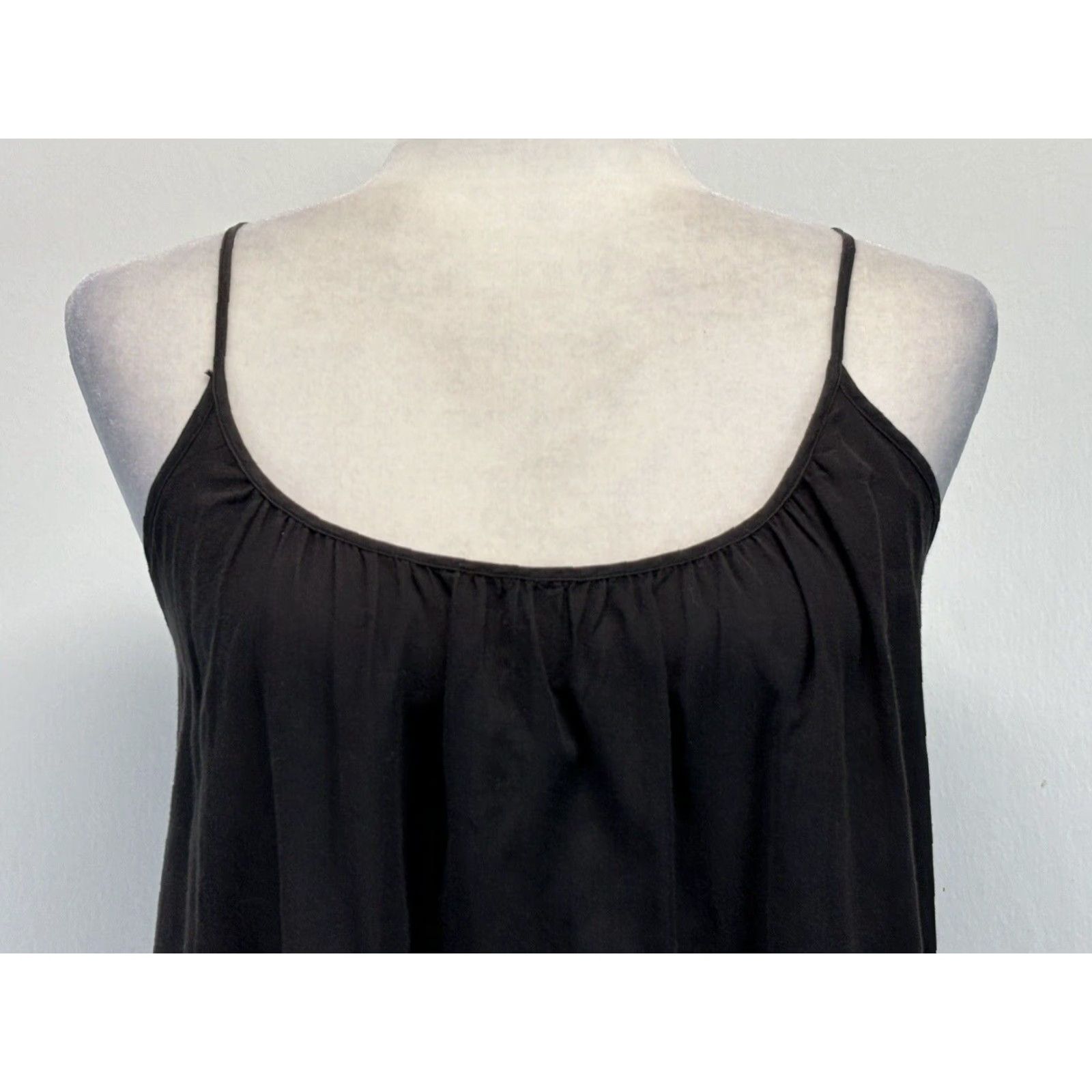 J.Crew J. Crew Womens Midi Slip Dress XS Black Lightweight Cotton Size XS / US 0-2 / IT 36-38 - 5 Thumbnail