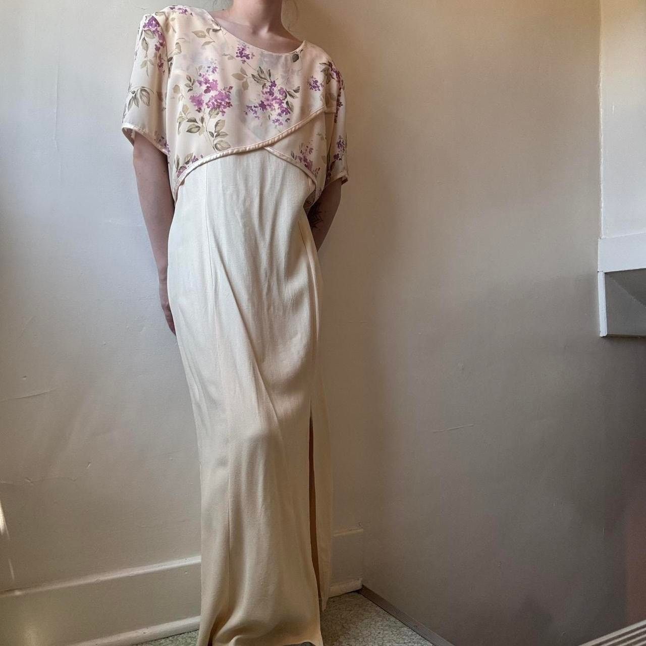 Vintage Vintage Christopher & Banks Yellow Maxi Dress 12 Miss Honey Size XL / US 12-14 / IT 48-50 - 1 Thumbnail