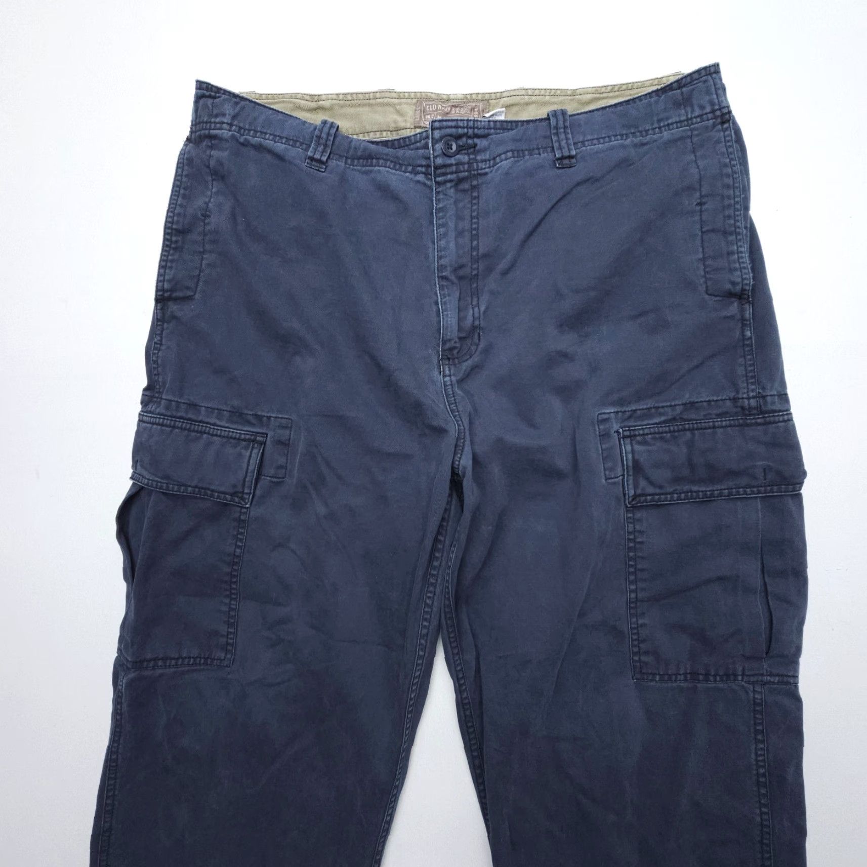 Old Navy VINTAGE Old Navy Cargo Pants Mens 38 x 30 Blue Cotton Twill Army 90s 5-Pocket Regular Straight Size US 38 / EU 54 - 5 Thumbnail