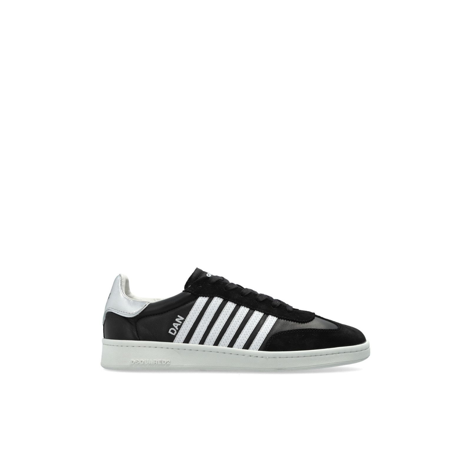 Dsquared2 DSQUARED2 Boxer Striped Black Leather Sneakers New & Authen Size US 9 / EU 42 - 5 Thumbnail