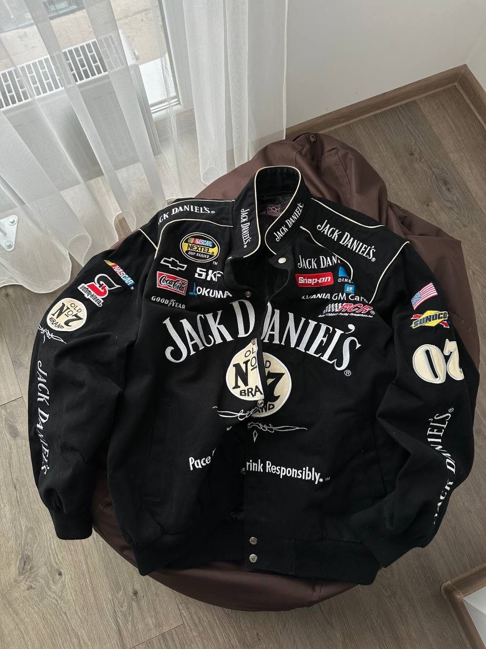 NASCAR × Vintage Vintage Jack Daniel’s NASCAR Racing Denim Black Jacket Size US M / EU 48-50 / 2 - 17 Thumbnail