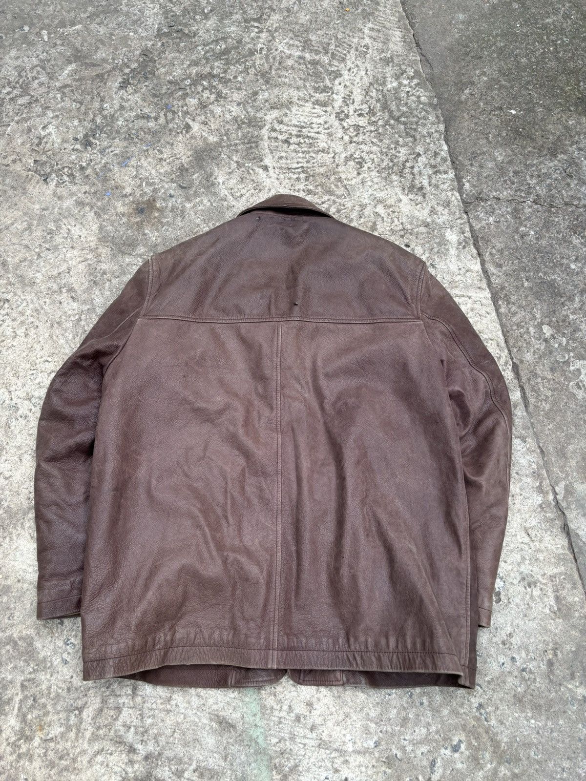 Genuine Leather Vintage Reed Brown Leather Jacket Size US XL / EU 56 / 4 - 10 Thumbnail