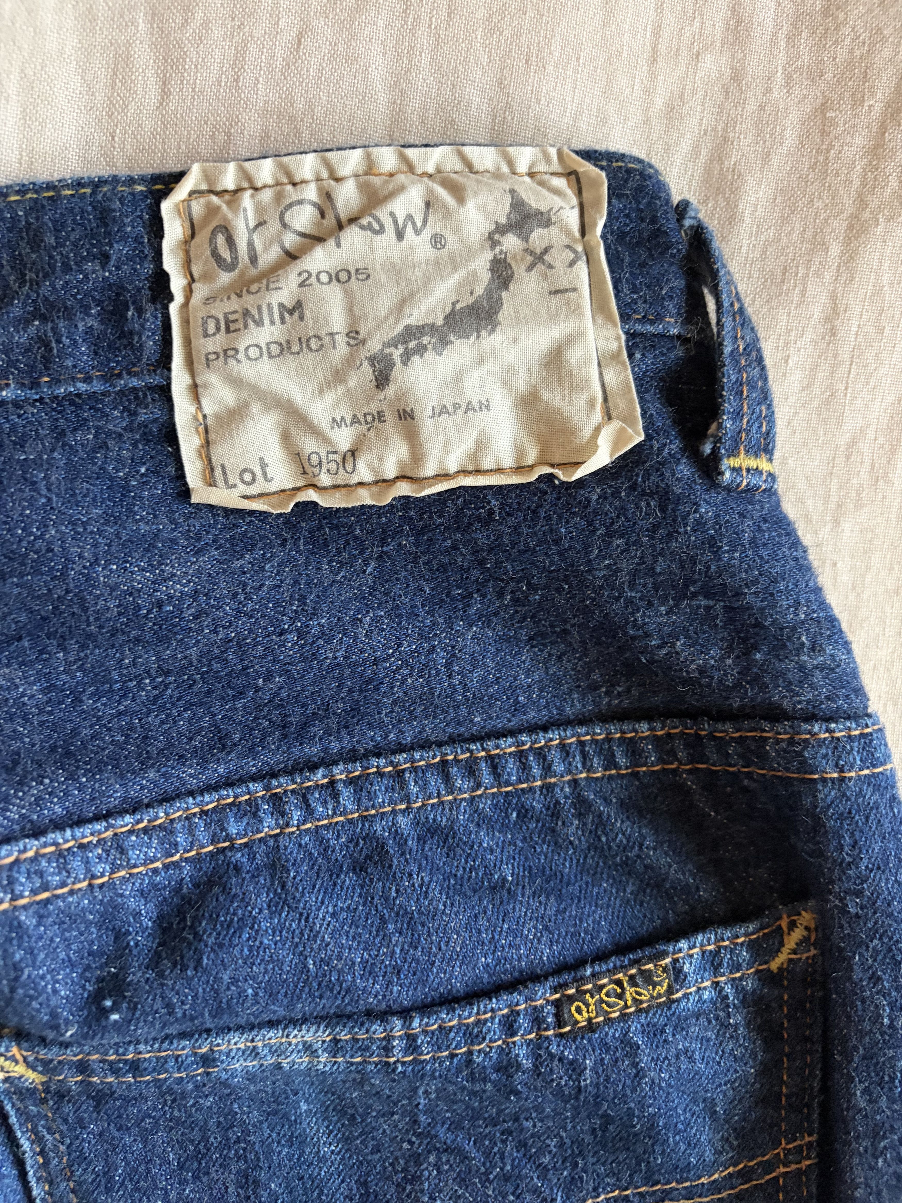 Orslow Orslow High Waisted Women’s Selvedge Jeans Size 29" - 6 Thumbnail