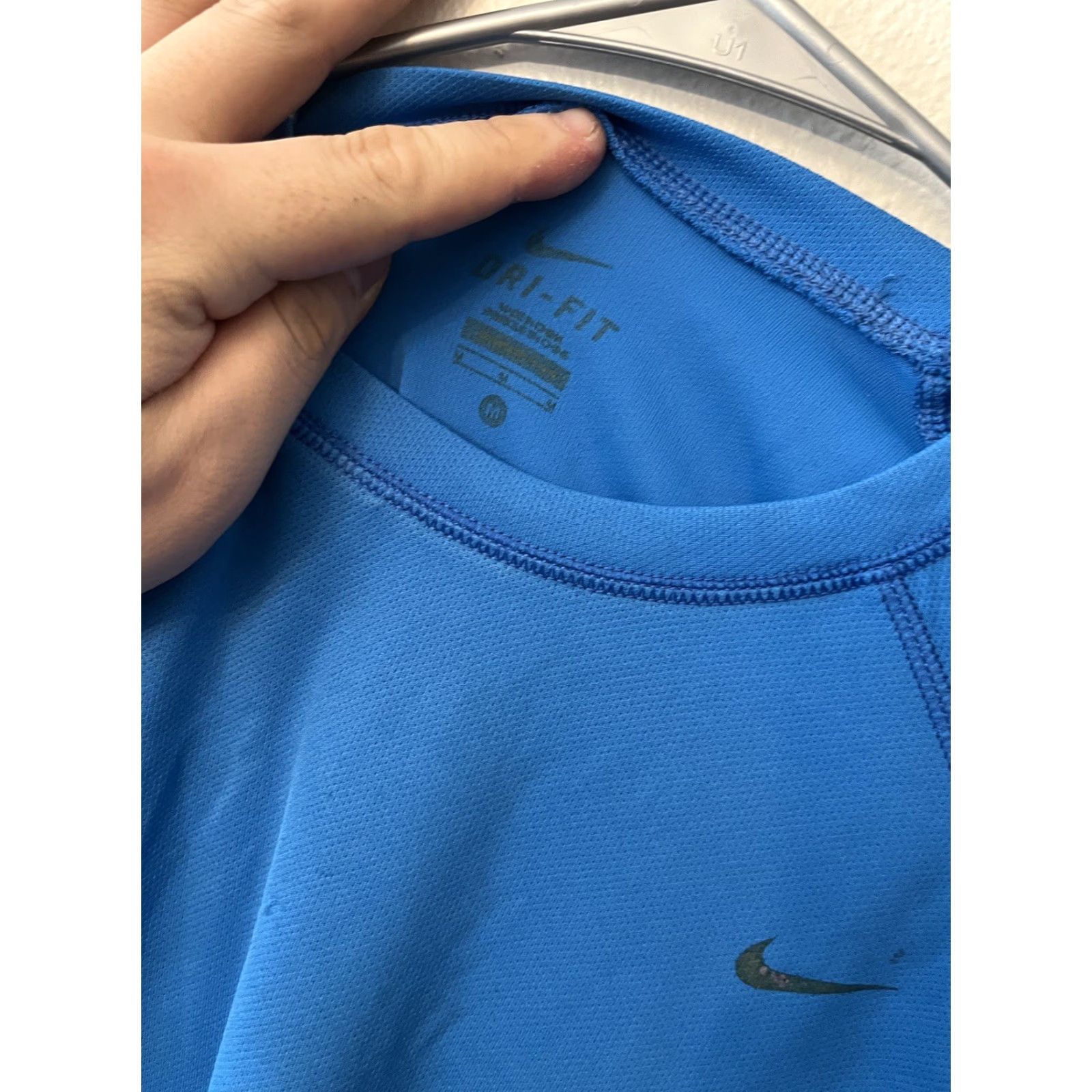 Nike Nike Dri-Fit Tee Mens Blue Sz Medium Nike Elite Tee Dri-Fit Graphic Crew Neck Short Sleeve Activewear Casual Size US M / EU 48-50 / 2 - 2 Thumbnail