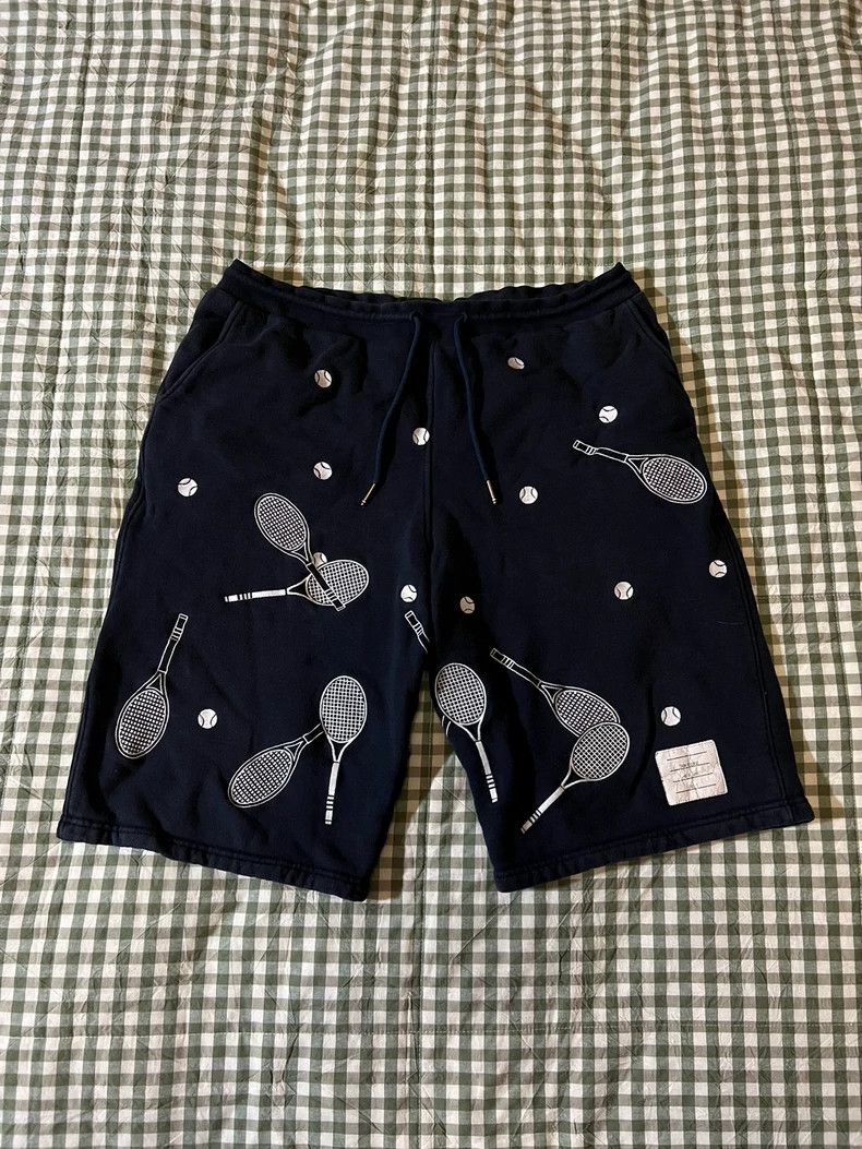 Thom Browne Embroidered Tennis Casual Shorts - dmc