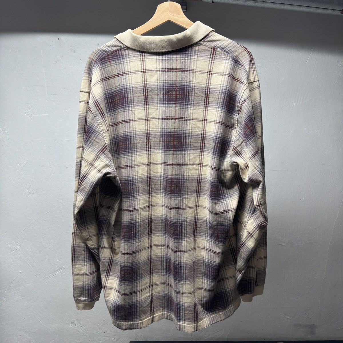 Vintage 90s Thrashed Faded Distressed Plaid Shirt ERD Grunge Chrome Size US L / EU 52-54 / 3 - 4 Thumbnail