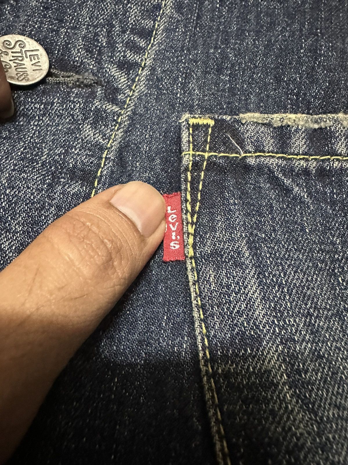 Levi's Levis workwear denim jacket Size US L / EU 52-54 / 3 - 3 Thumbnail
