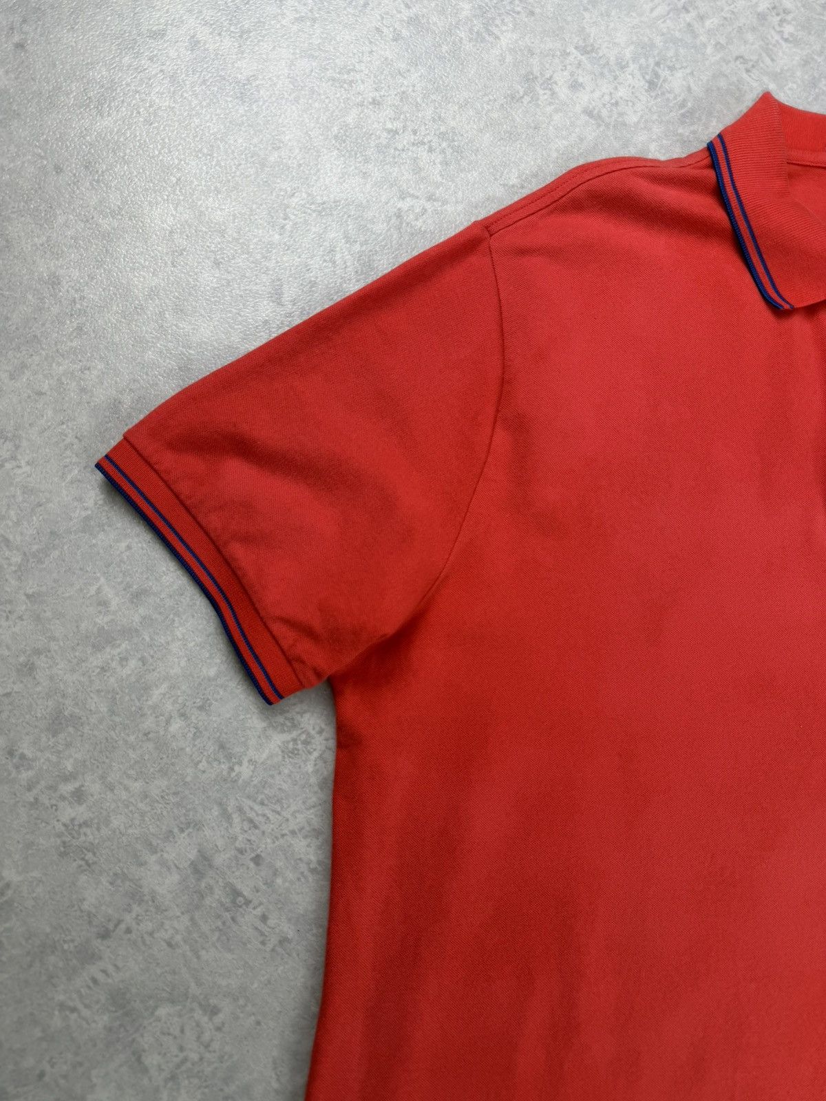 Stone Island Stone Island Slim Fit Polo Red Custom Bleach Wash 3XL Size US XXL / EU 58 / 5 - 5 Thumbnail