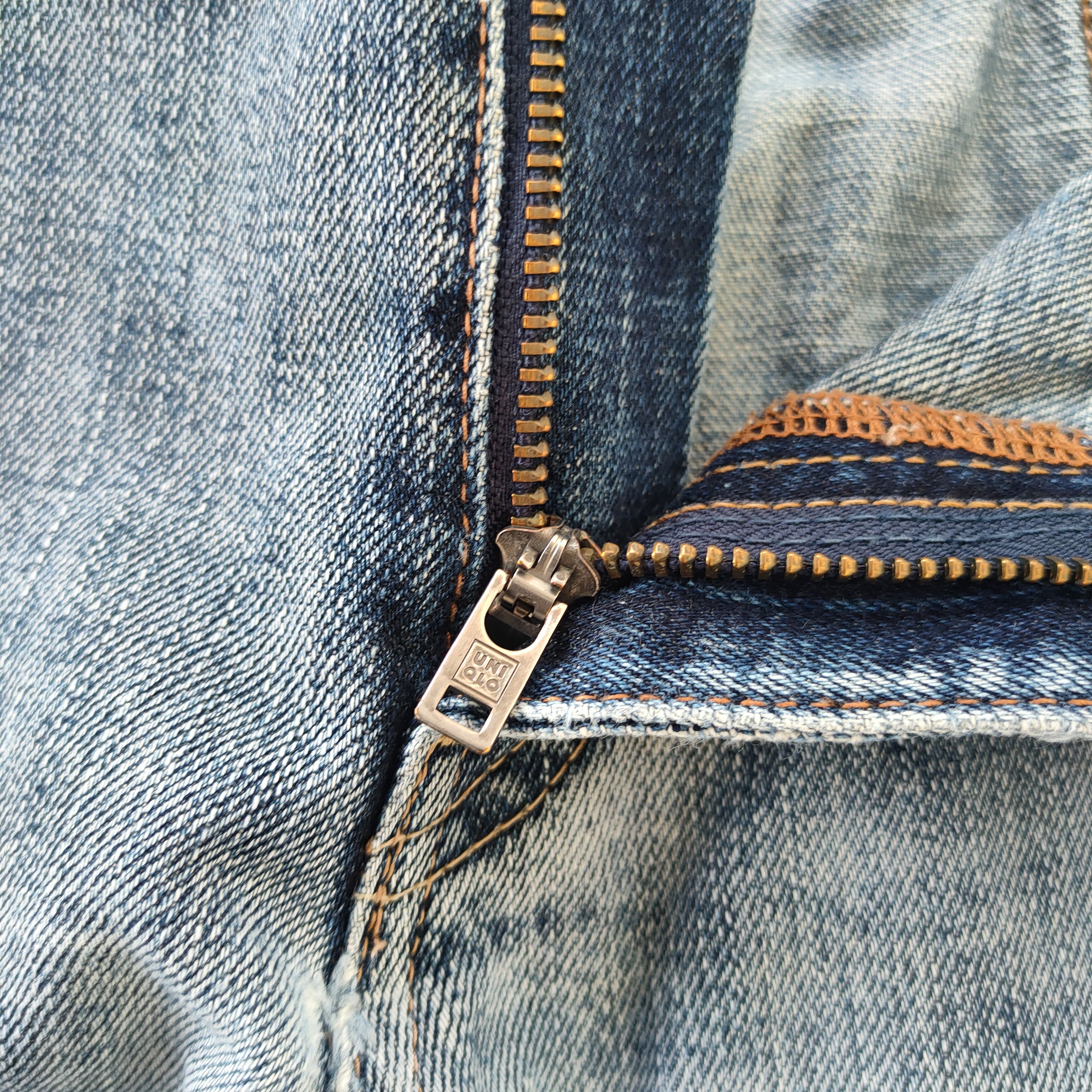 Japanese Brand × StraightFaded × Vintage W38 VINTAGE JAPANESE FADED RIPPED JEANS PANTS Size US 38 / EU 54 - 7 Thumbnail