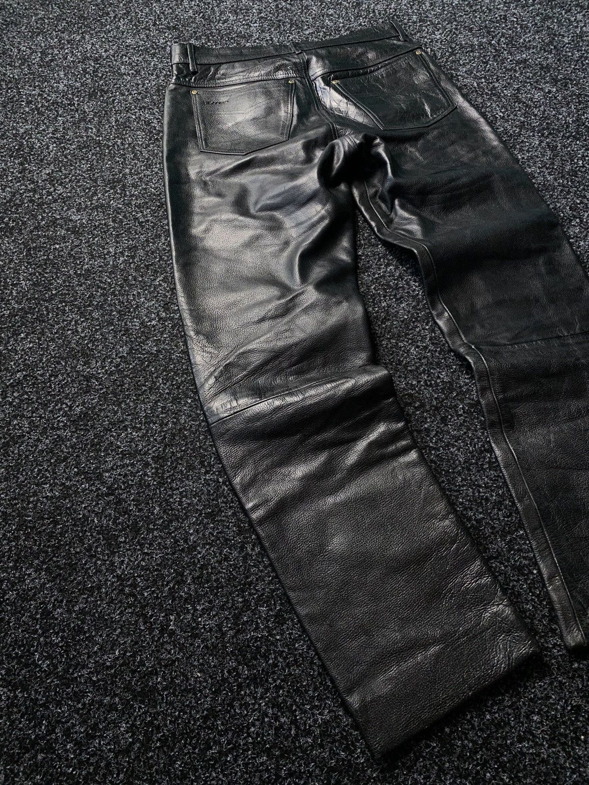 Leather Difi Leather Moto Biker Racing Pants Opium y2k Size US 33 - 13 Thumbnail